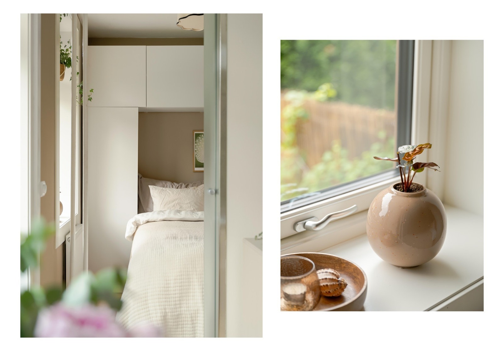 Vi tar turen videre inn på leilighetens soverom. Galleribilde