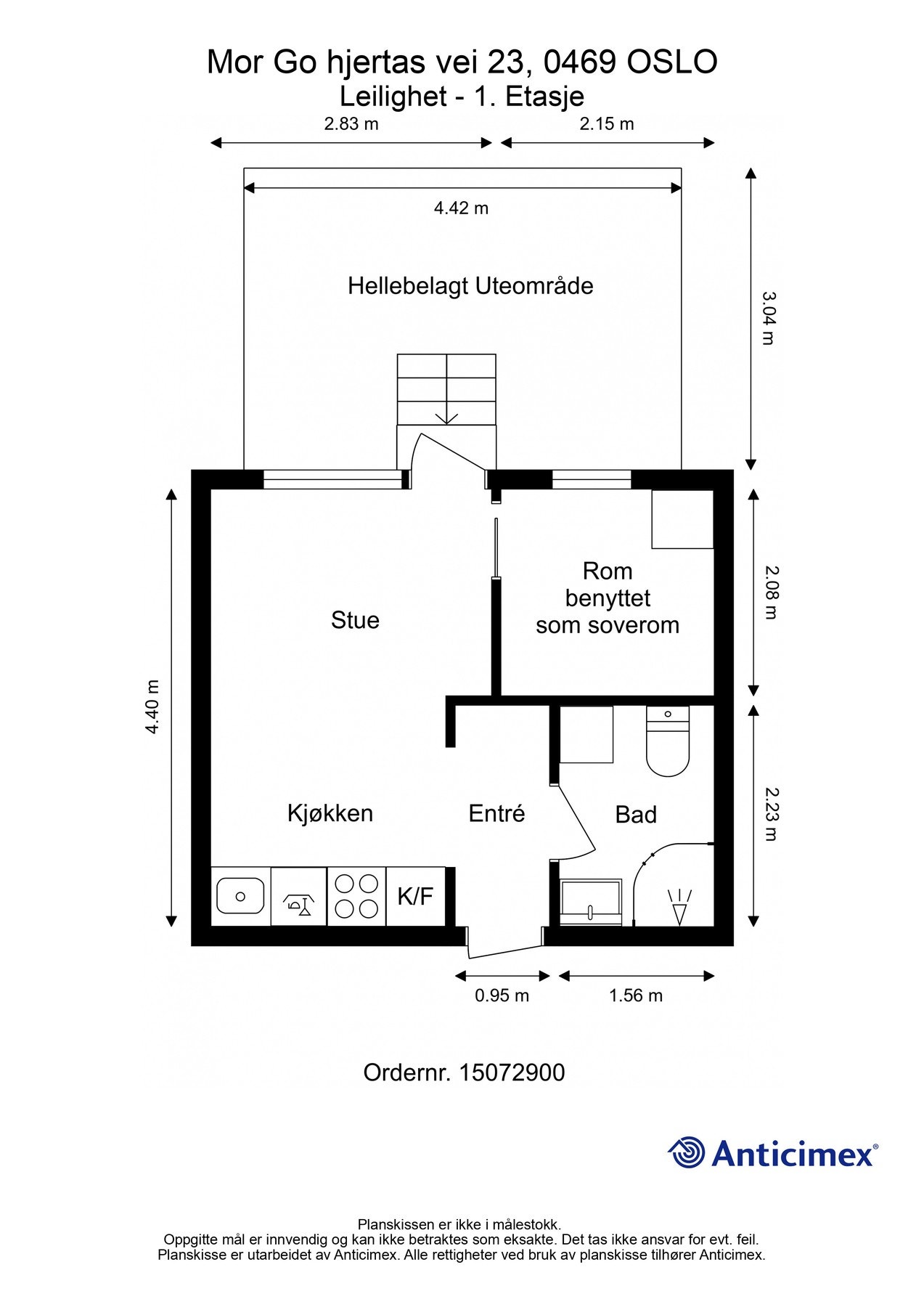 Vi tar en liten titt på plantegningen slik at du får god oversikt før du blar videre. Galleribilde
