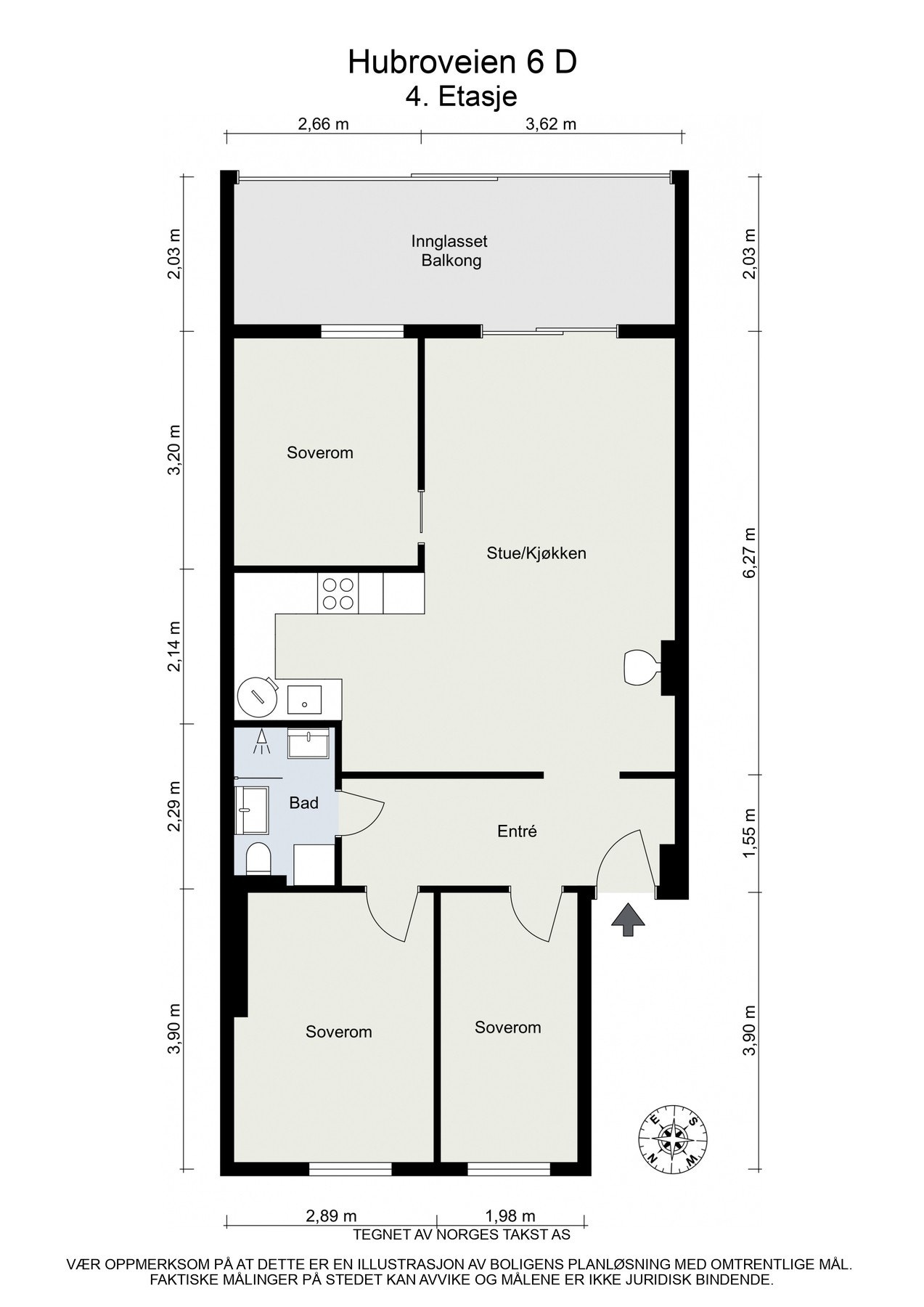 Plantegning 4. etasje. Galleribilde