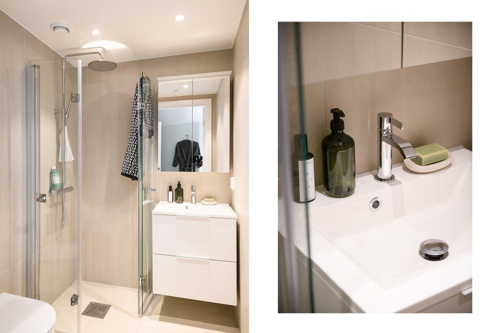 Bad nummer to gir ekstra komfort - enten til gjester, barn eller som eget bad for hovedsoverom. Galleribilde