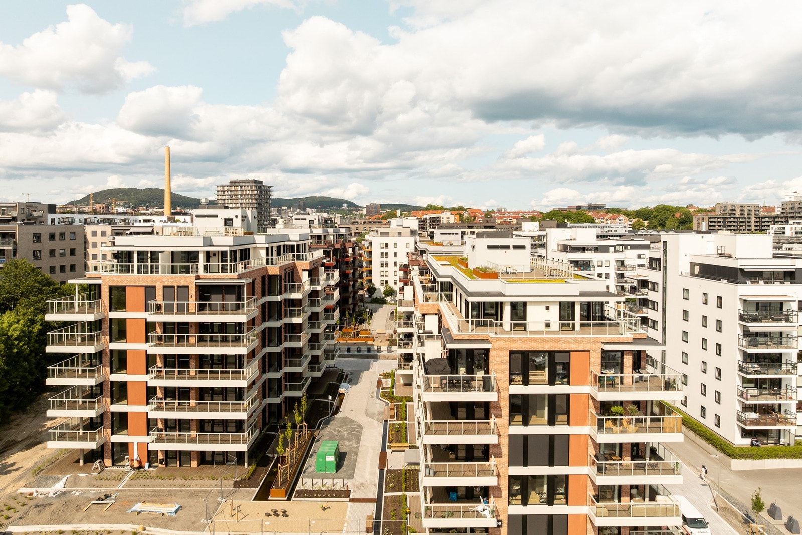 Fellesarealene er fortsatt under oppføring og vil snart være ferdige. Galleribilde