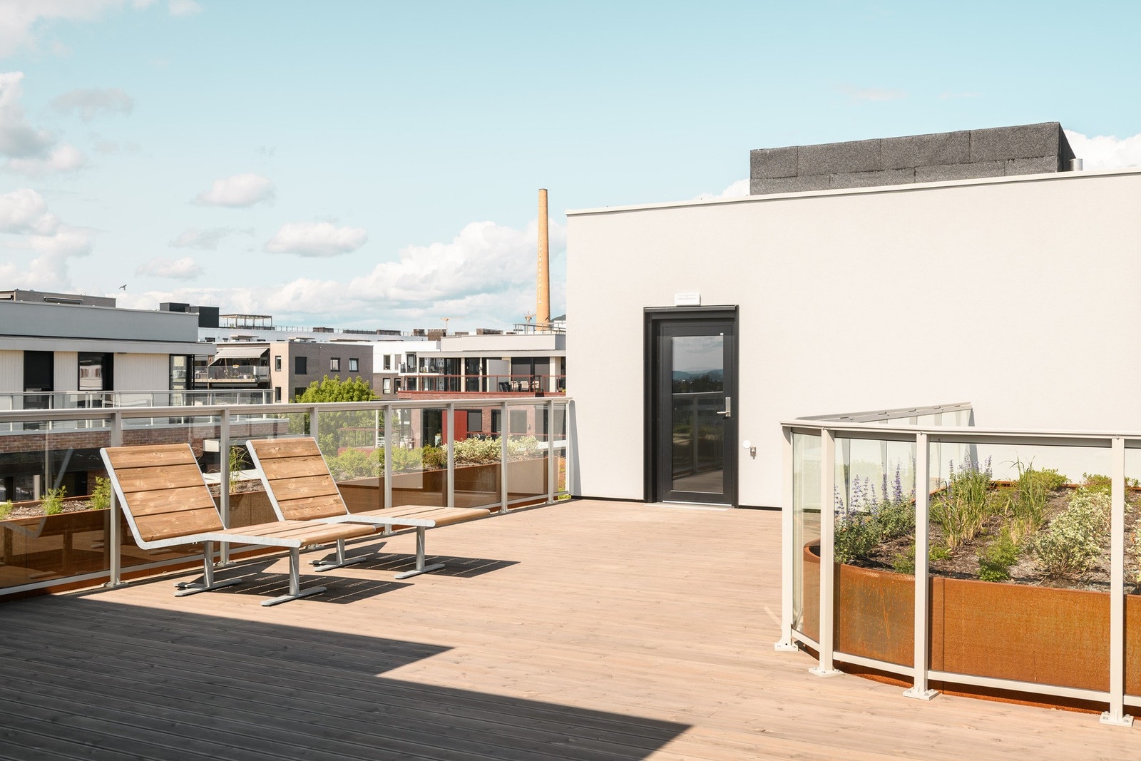 Herlig felles takterrasse. Galleribilde