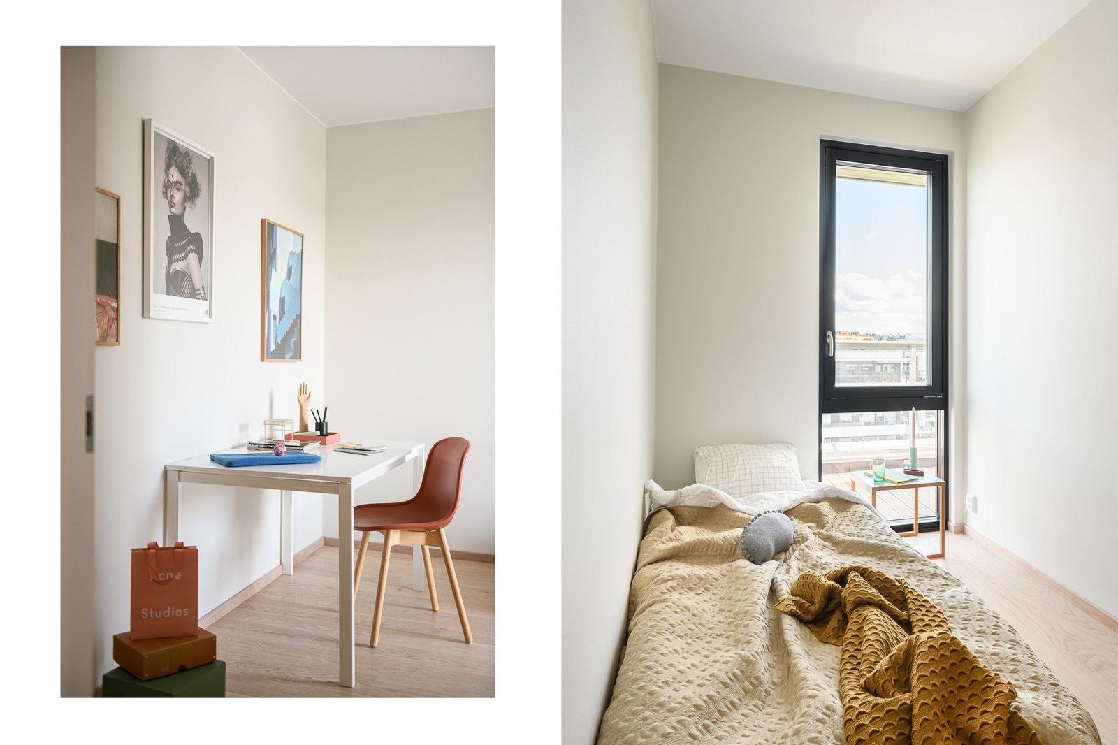 Begge har gode lysforhold og rolig beliggenhet mot tunet. Galleribilde