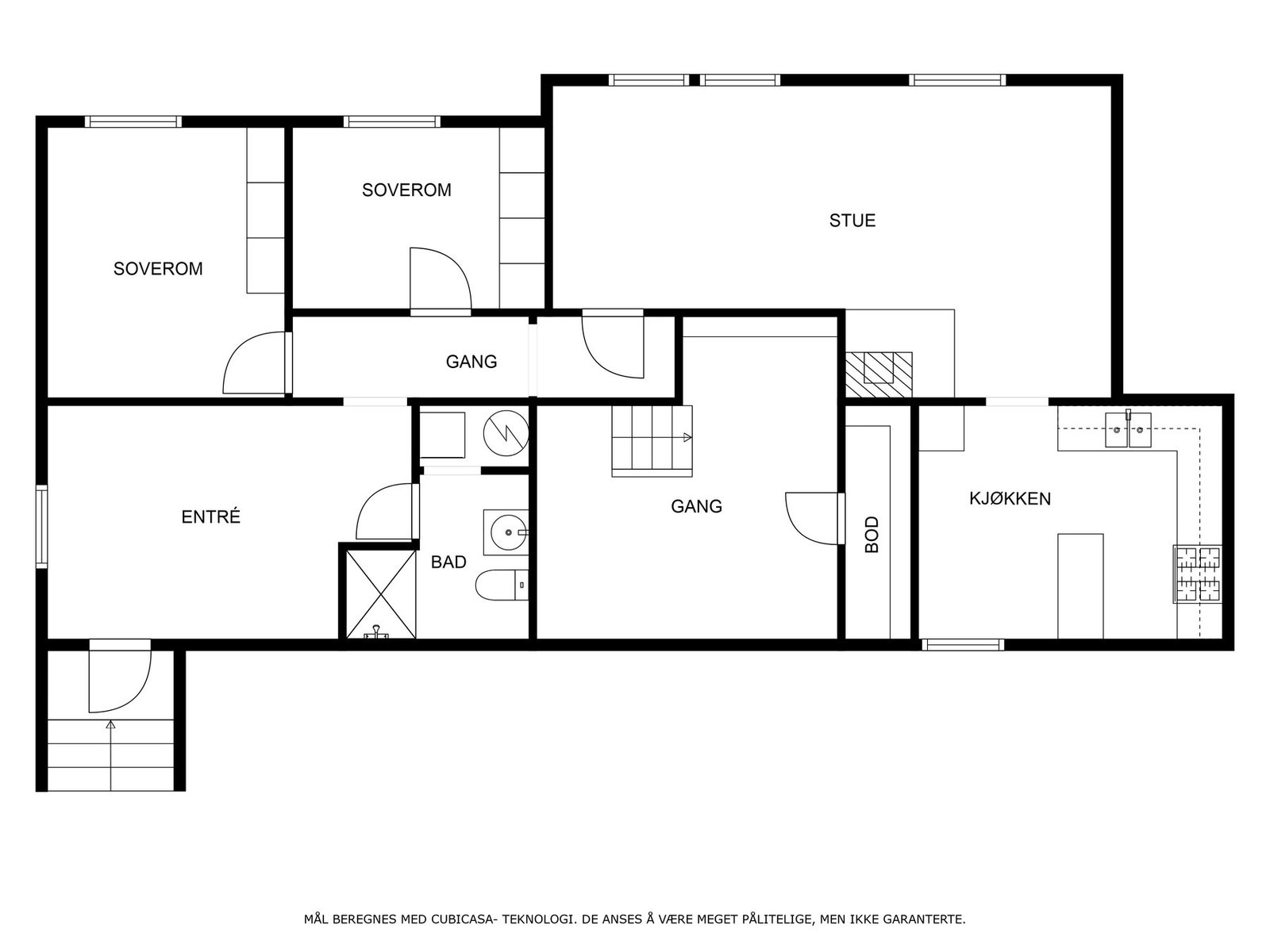 Veiledende planskisse underetasje Galleribilde