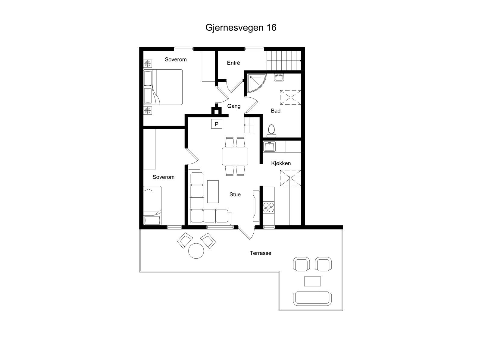 Plantegning Galleribilde