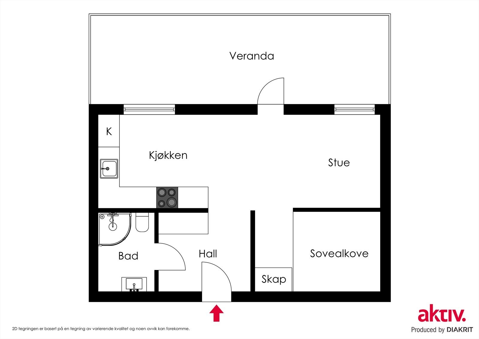 2D Plantegning Galleribilde