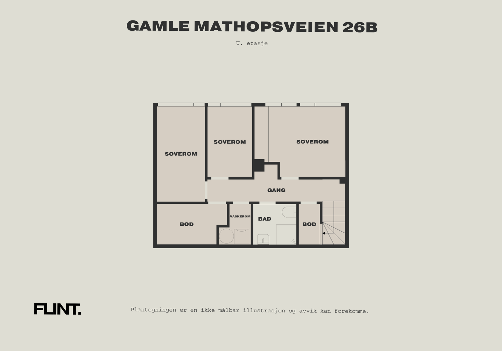 Plantegning underetasje. Galleribilde