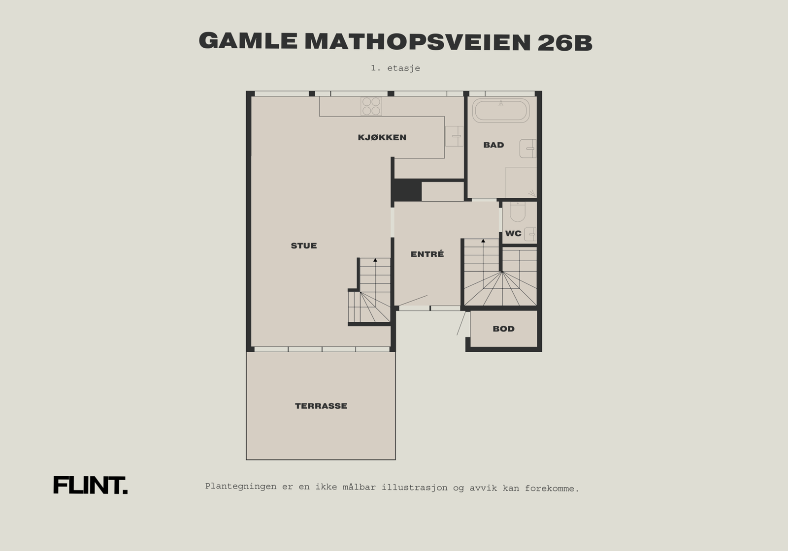 Plantegning 1. etasje. Galleribilde