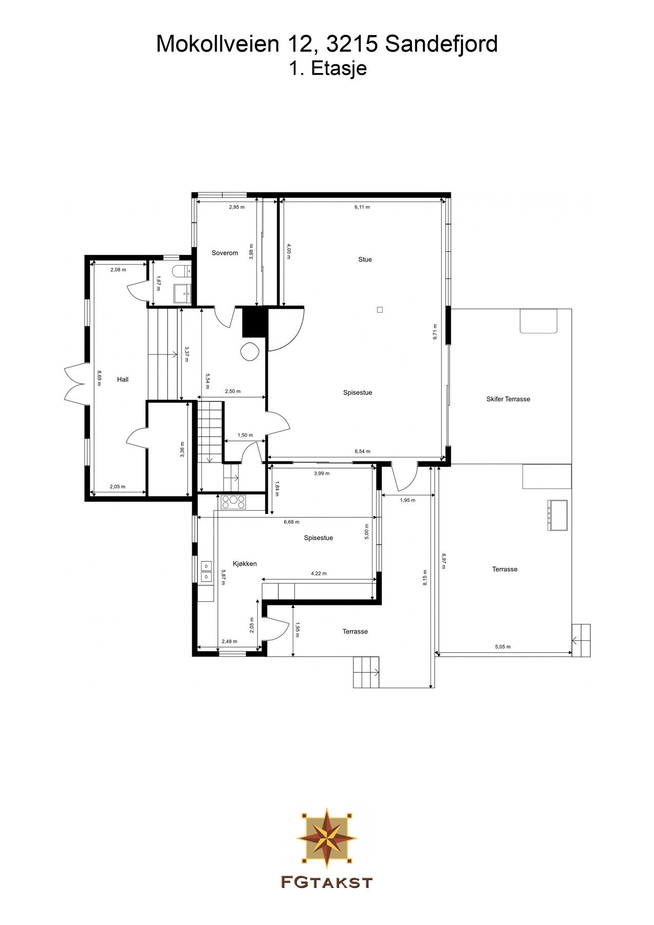 Gjør deg kjent med planløsningen i 1.etasje Galleribilde