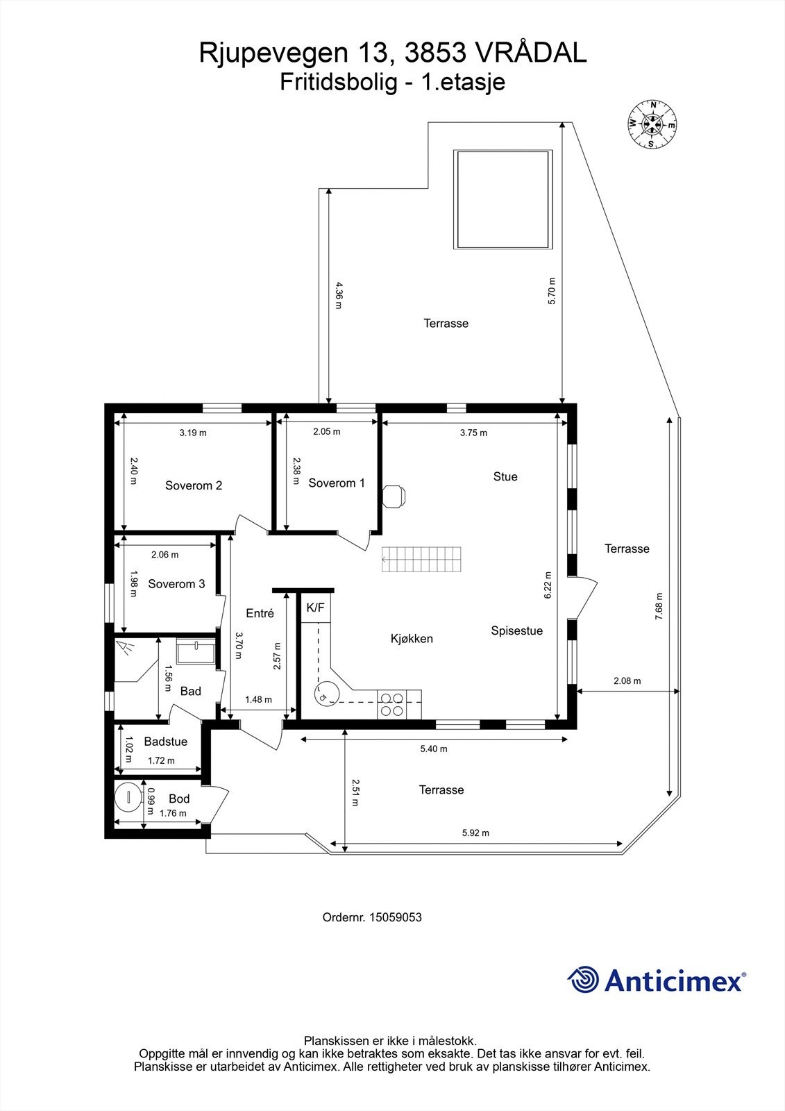 Plantegning 1. etasje Galleribilde