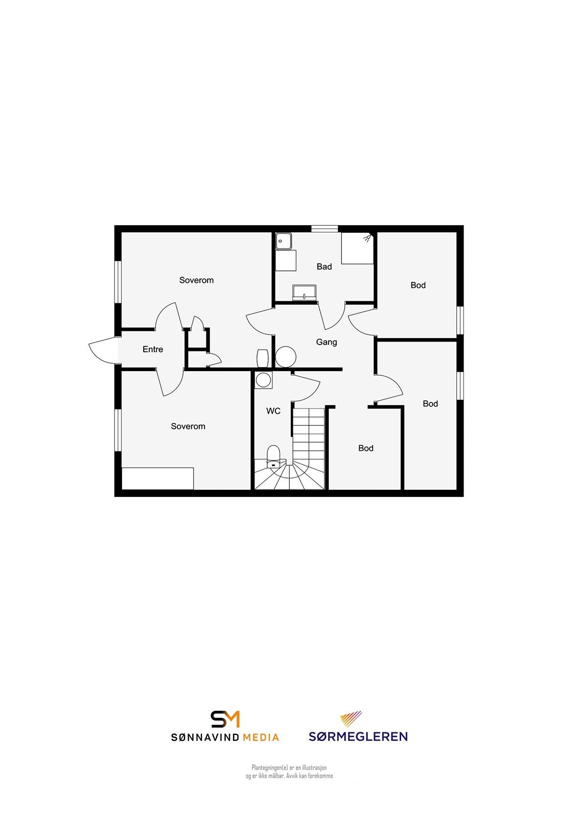 Plantegning underetg. Galleribilde