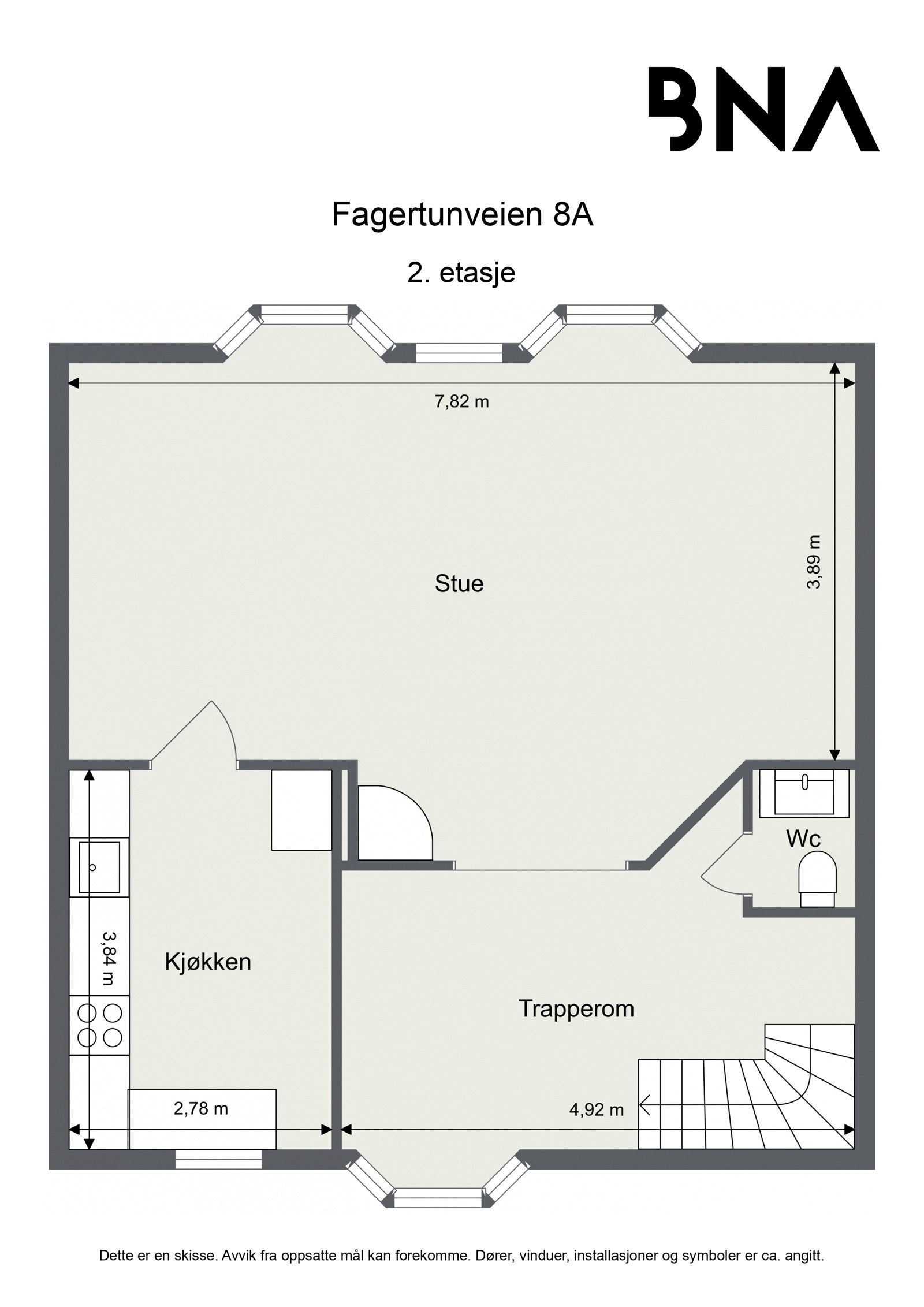 Plantegning - 2. etasje (hovedplan) Galleribilde