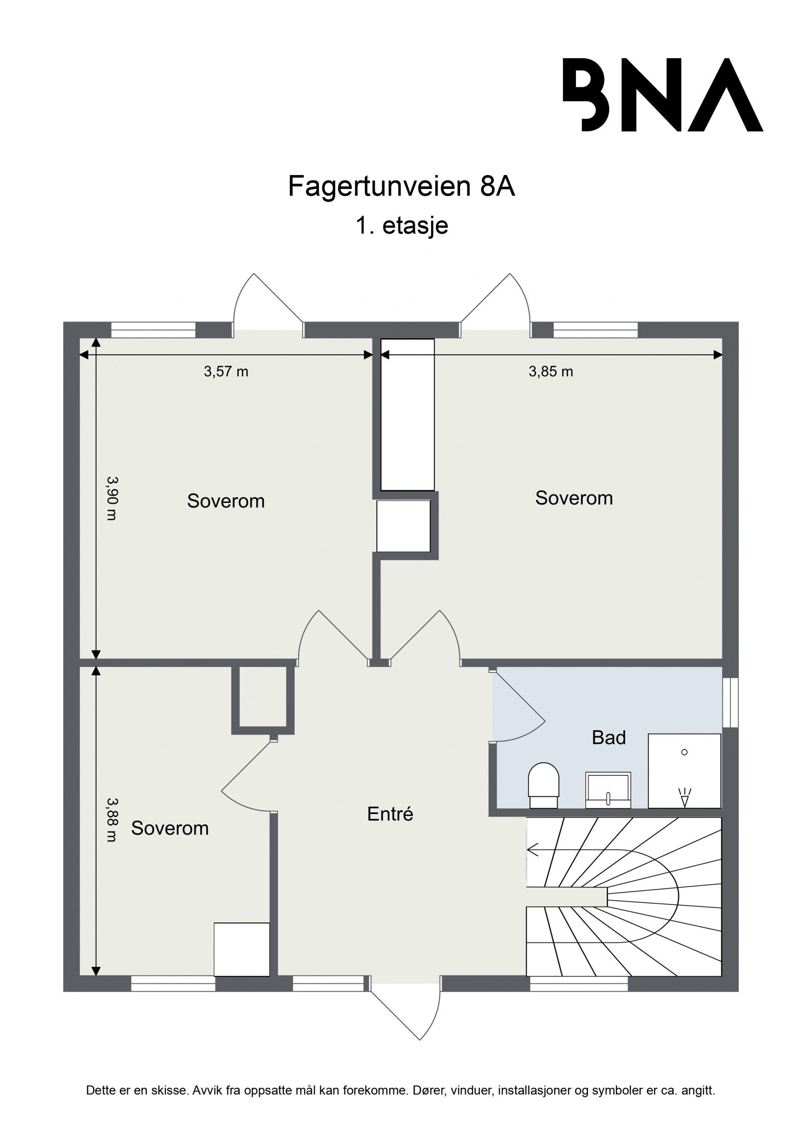 Plantegning - 1. etasje Galleribilde