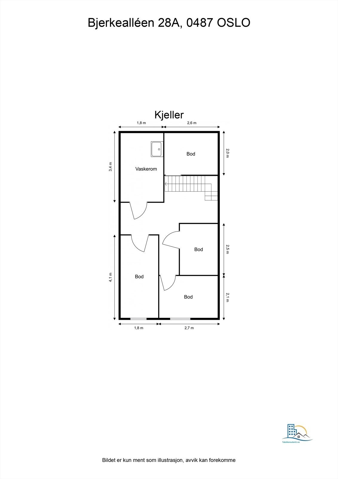 Plantegning kjeller. Galleribilde