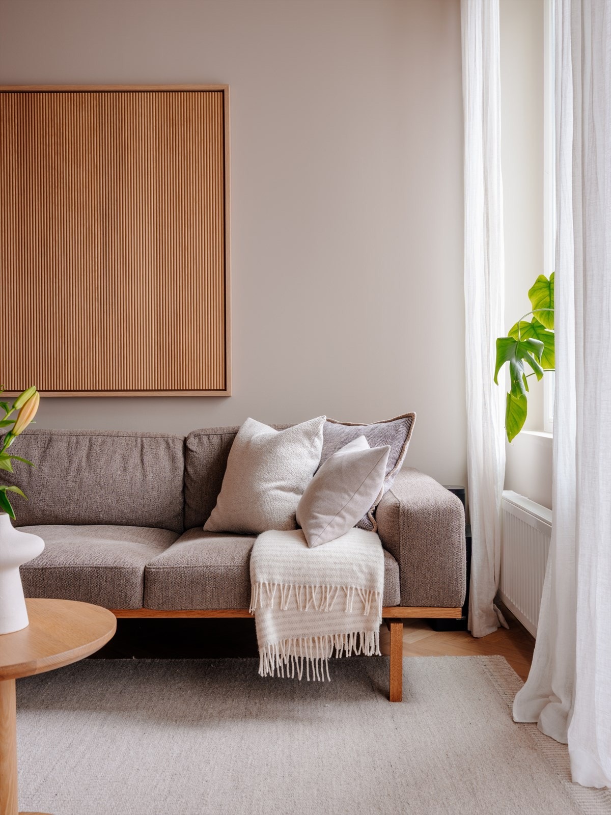 Felleskostnadene inkluderer oppvarming og varmtvann. Galleribilde