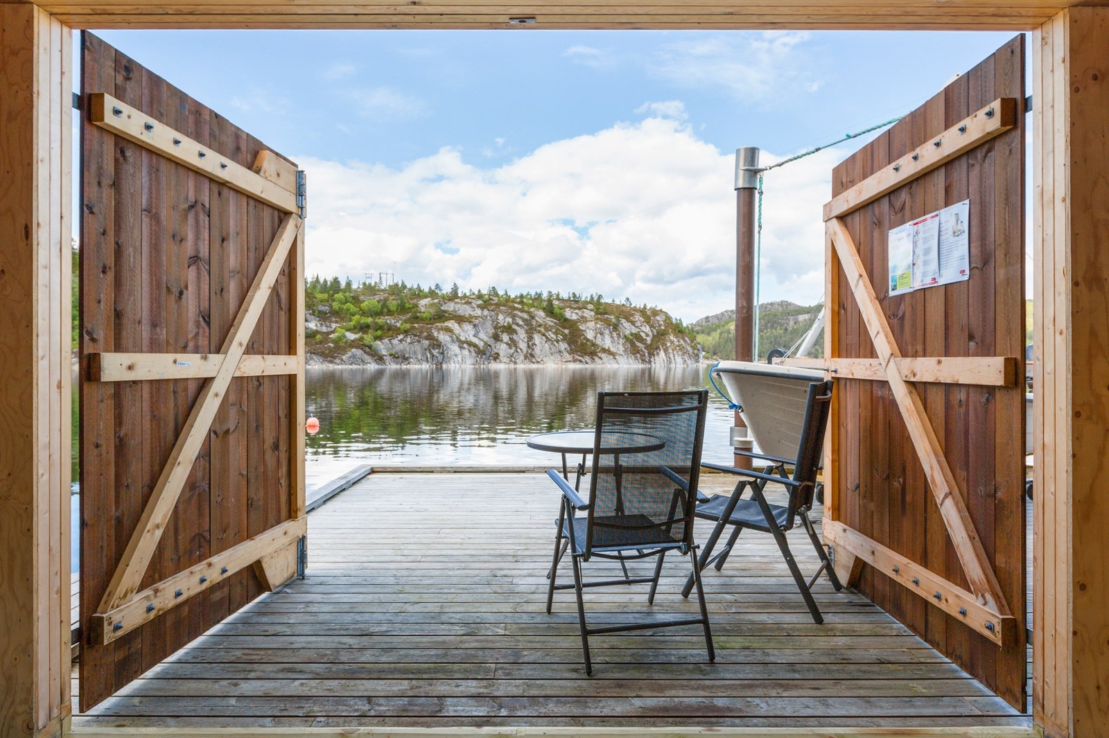 Felles brygge med herlig utsikt. Galleribilde