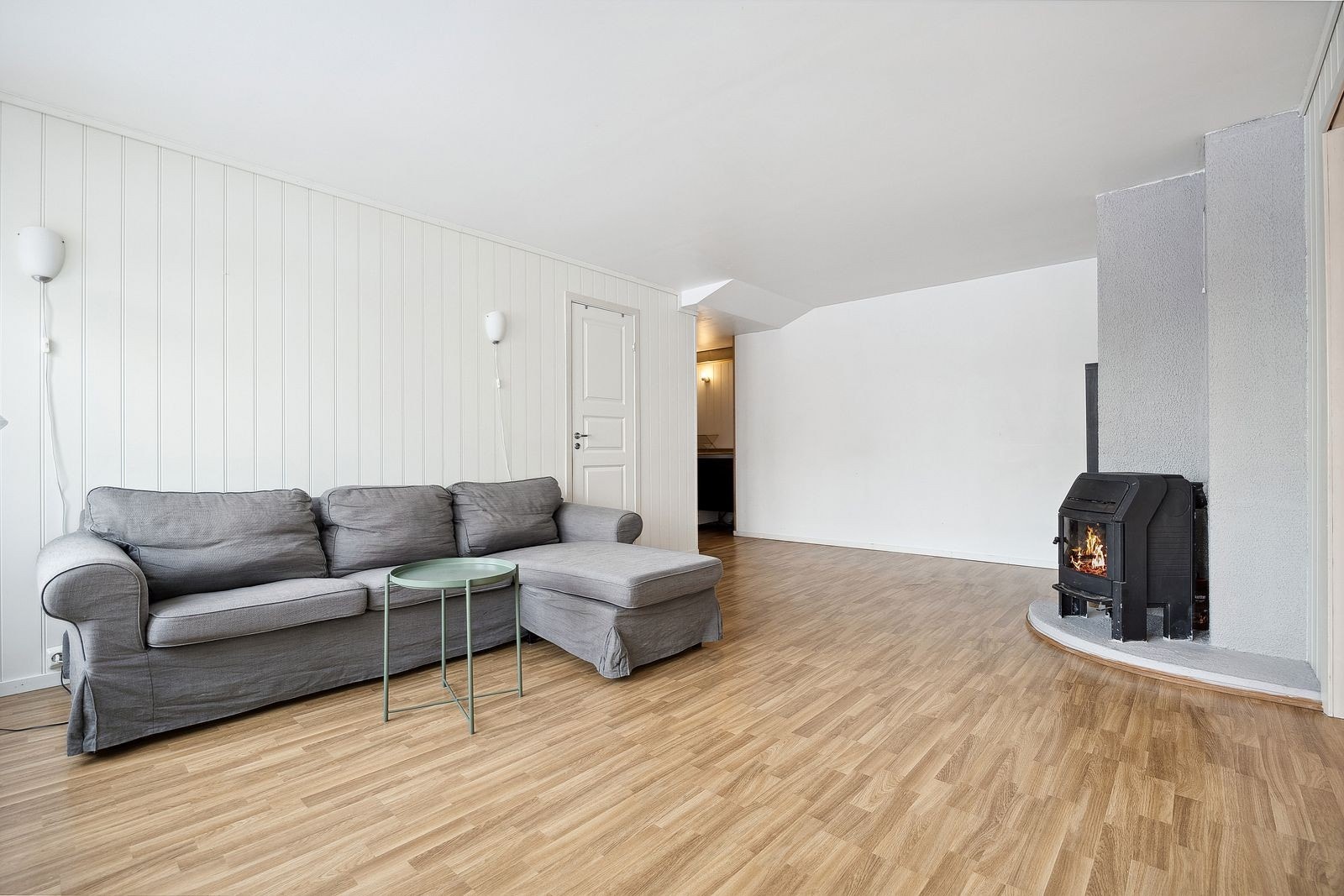 Stue med peis Galleribilde