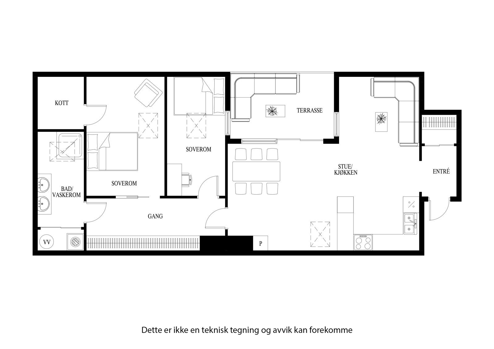 Plantegning Galleribilde