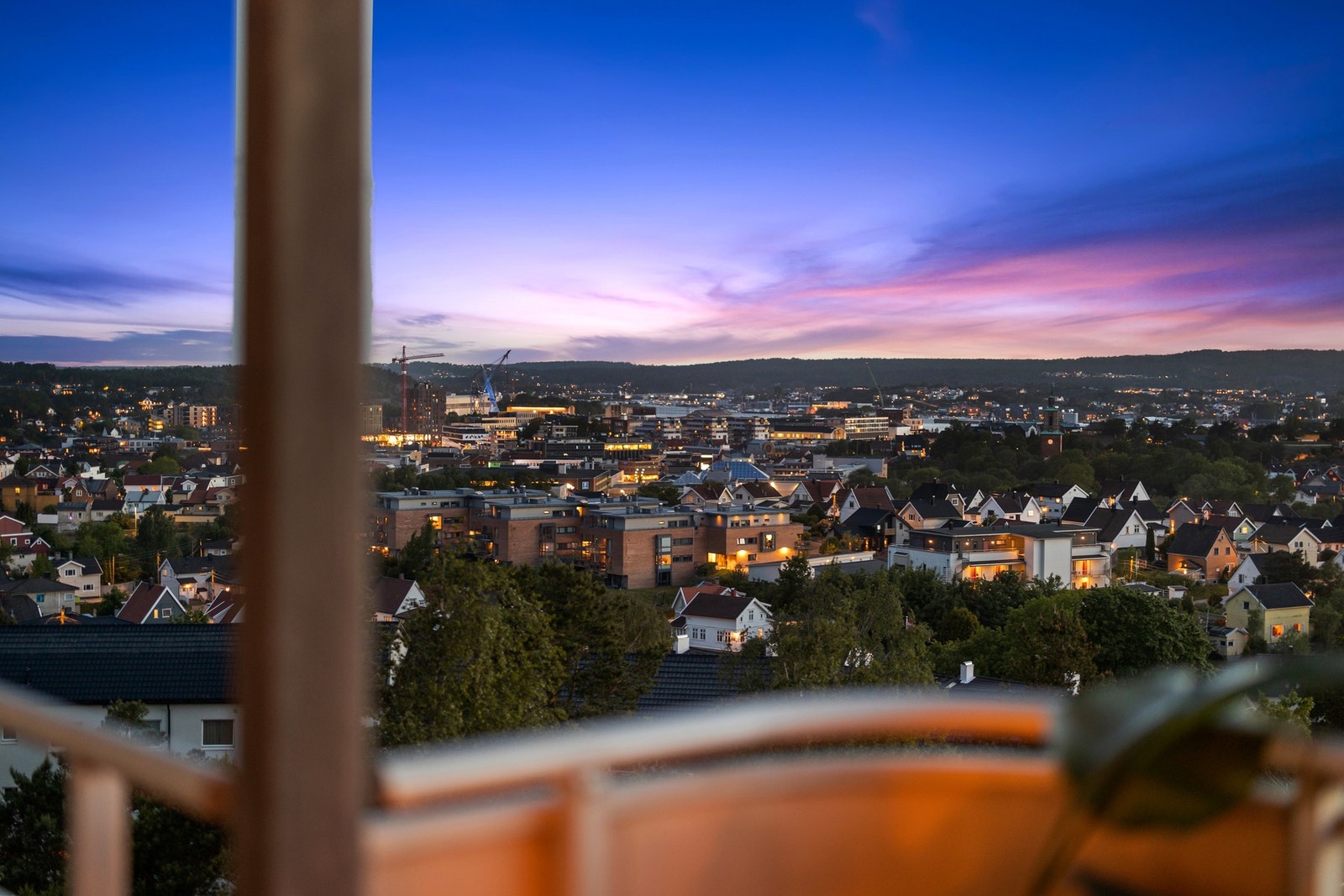 Utsikt fra balkongen. Galleribilde