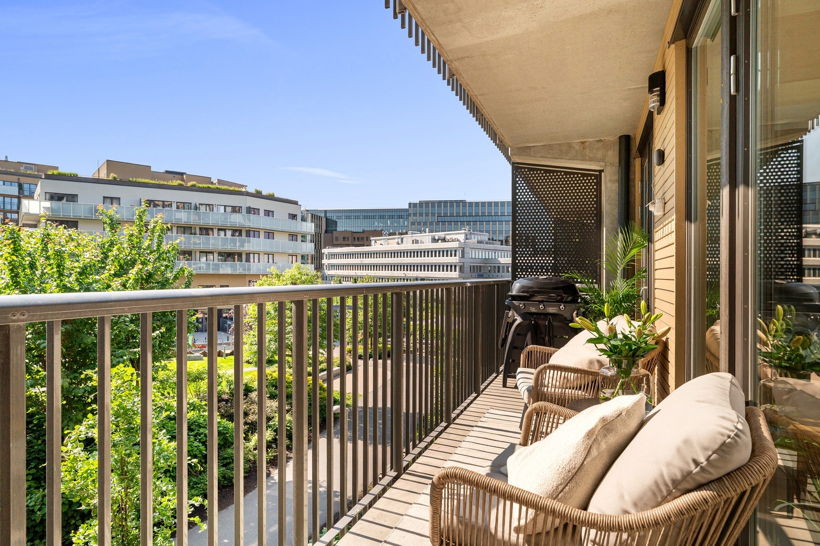 Dette er en strøken 2-roms med balkong fra 2021. Galleribilde