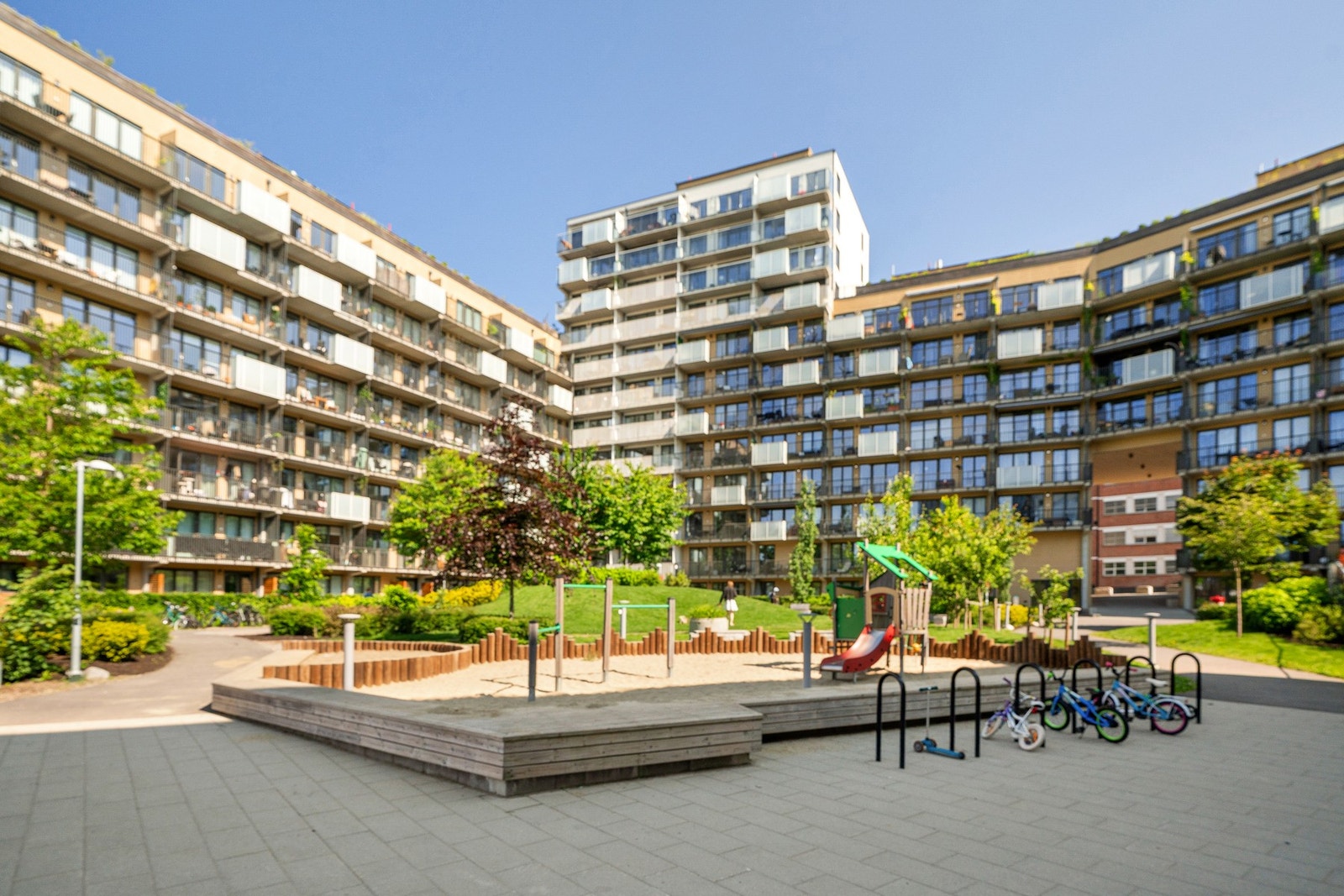 Fellesarealer i Ulven park. Galleribilde