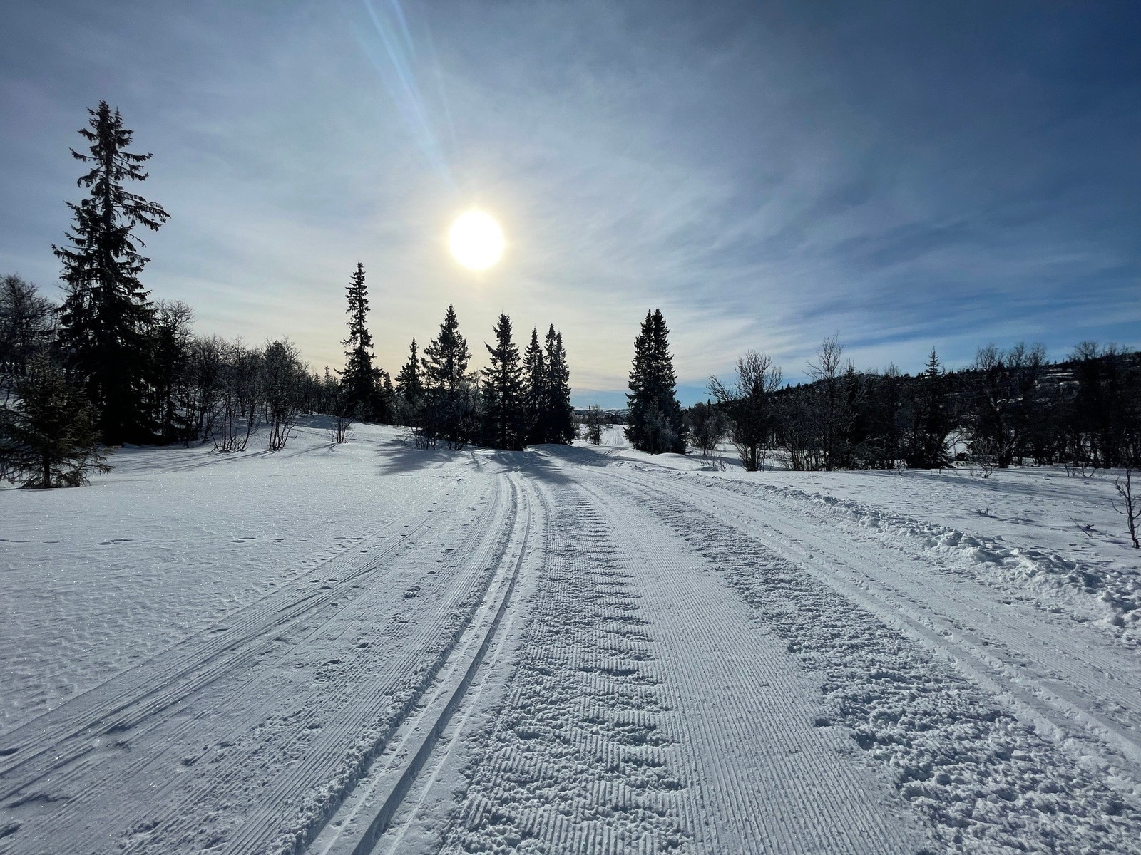 Vinterstid forvandles Sangefjell til et postkort. Galleribilde