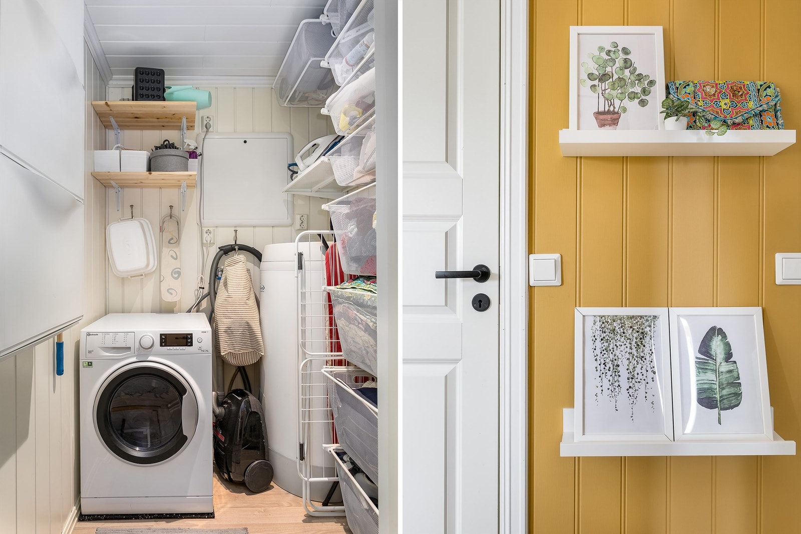 Bod vegg i vegg med badet fyller også rollen som teknisk rom. Varmtvannsbereder er på 198 liter og fra 2014. Galleribilde