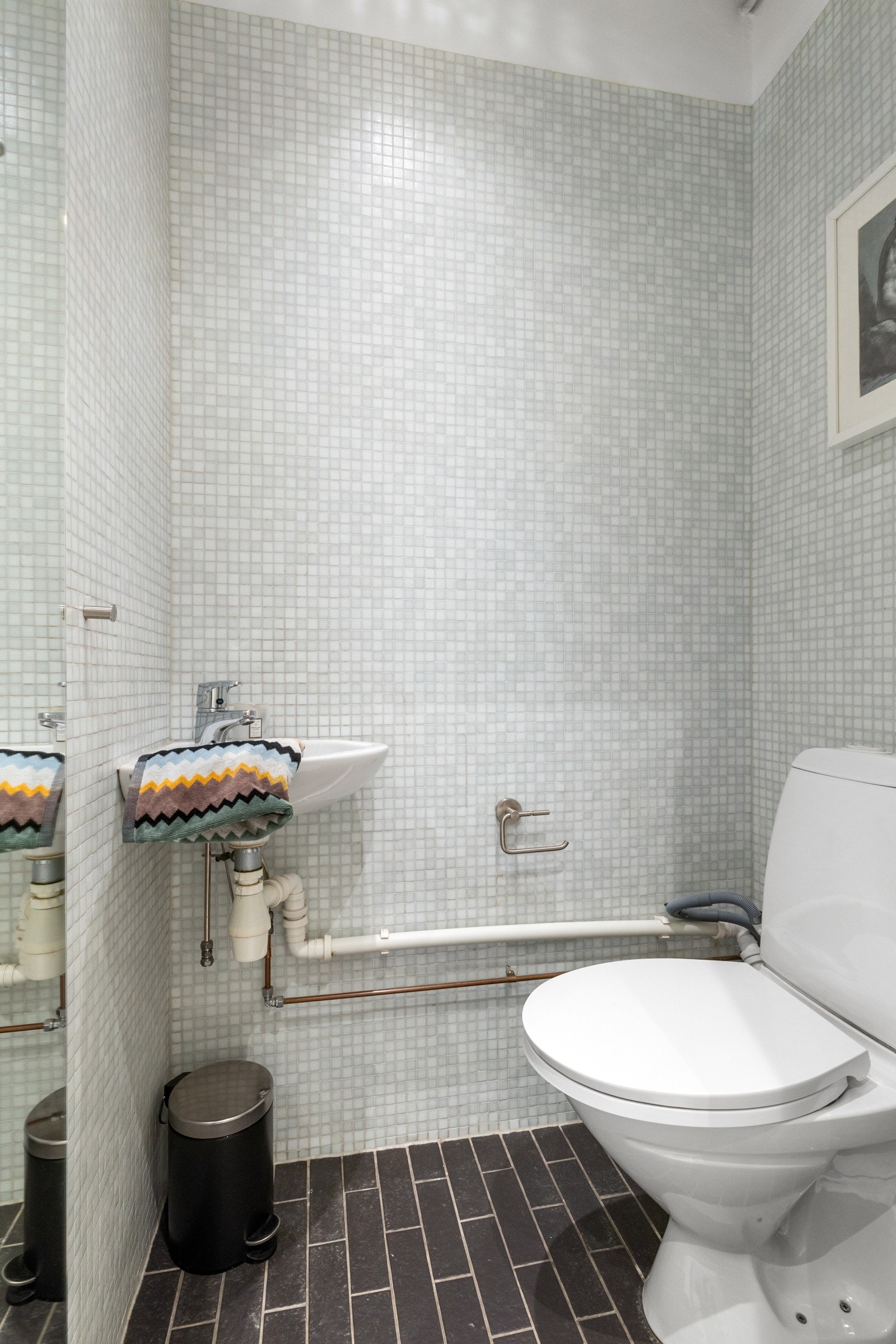 Separat wc i entré med servant og wc Galleribilde