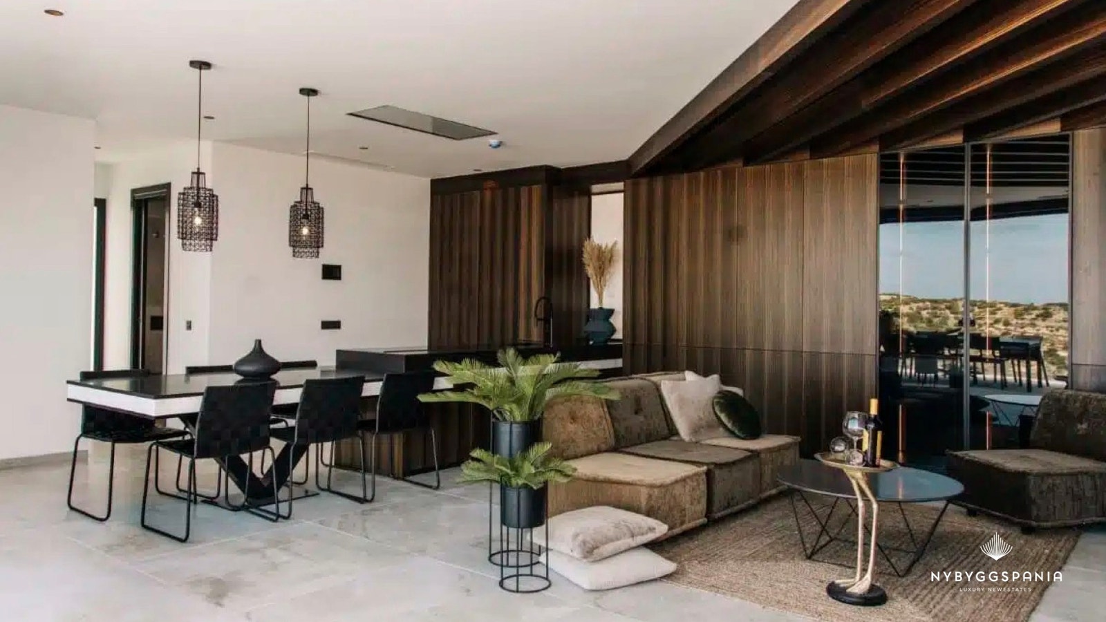 Stor åpen stue Galleribilde