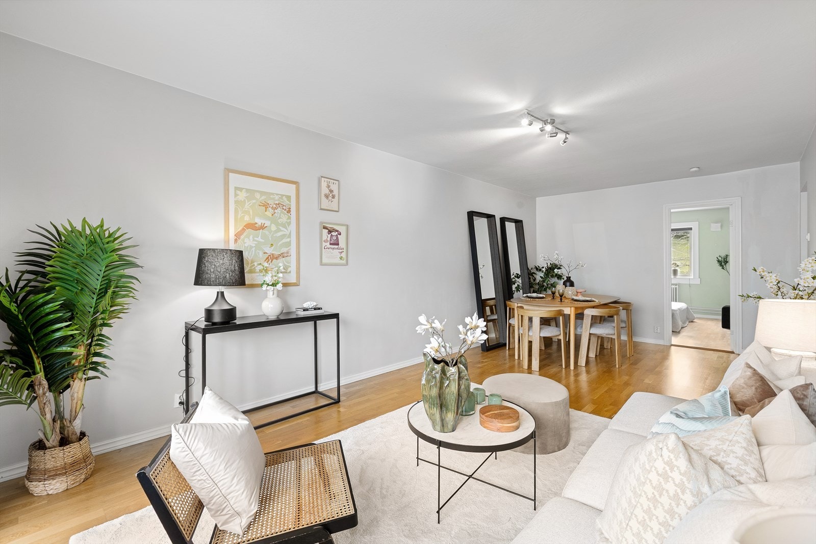 Den ideelle planløsningen gjør det enkelt å dele rommet inn i ulike soner. Galleribilde