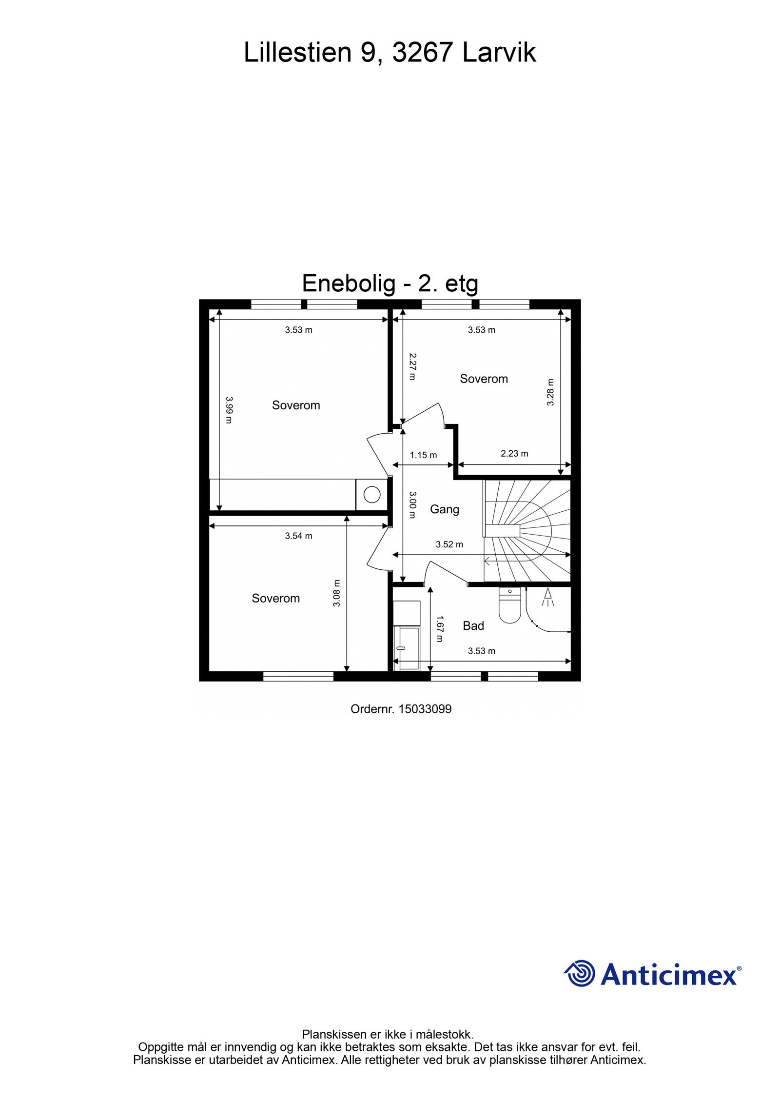 Plantegning 2. etasje Galleribilde