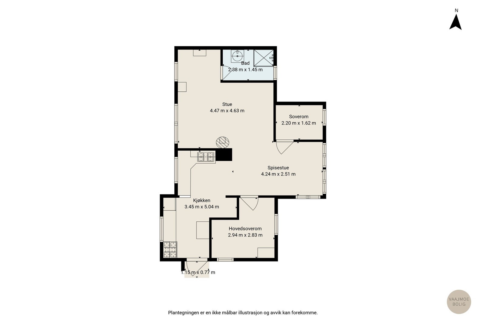 Gjør deg kjent med hyttens planløsning Galleribilde