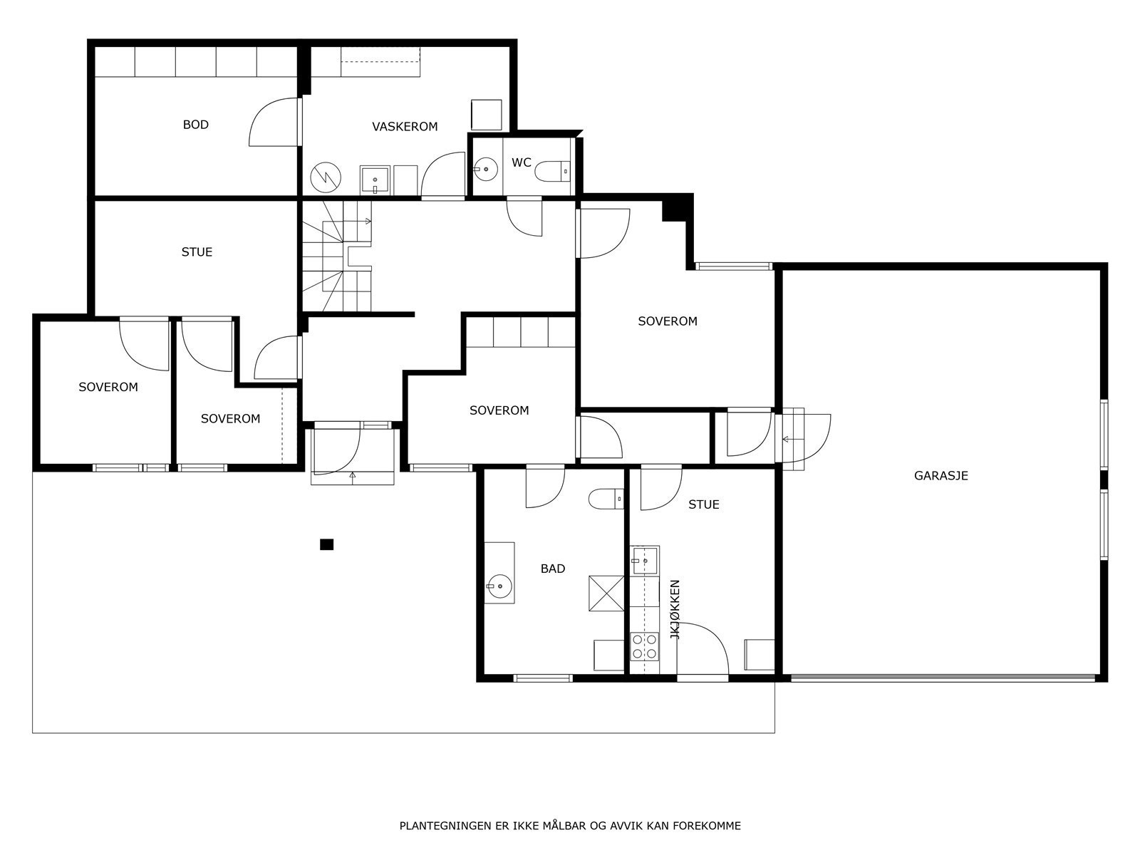 Plantegning 1. etg. Galleribilde