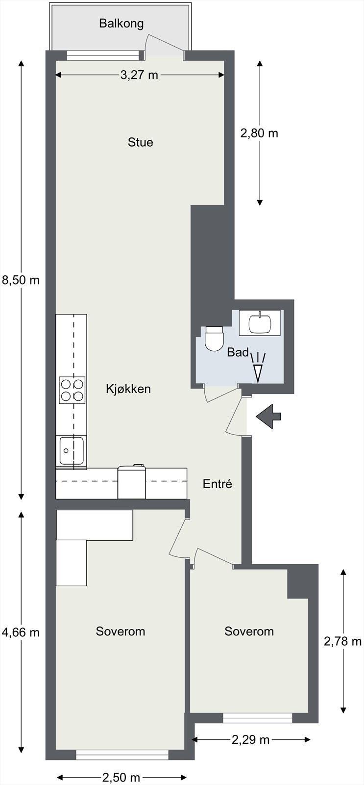 Plantegning Galleribilde
