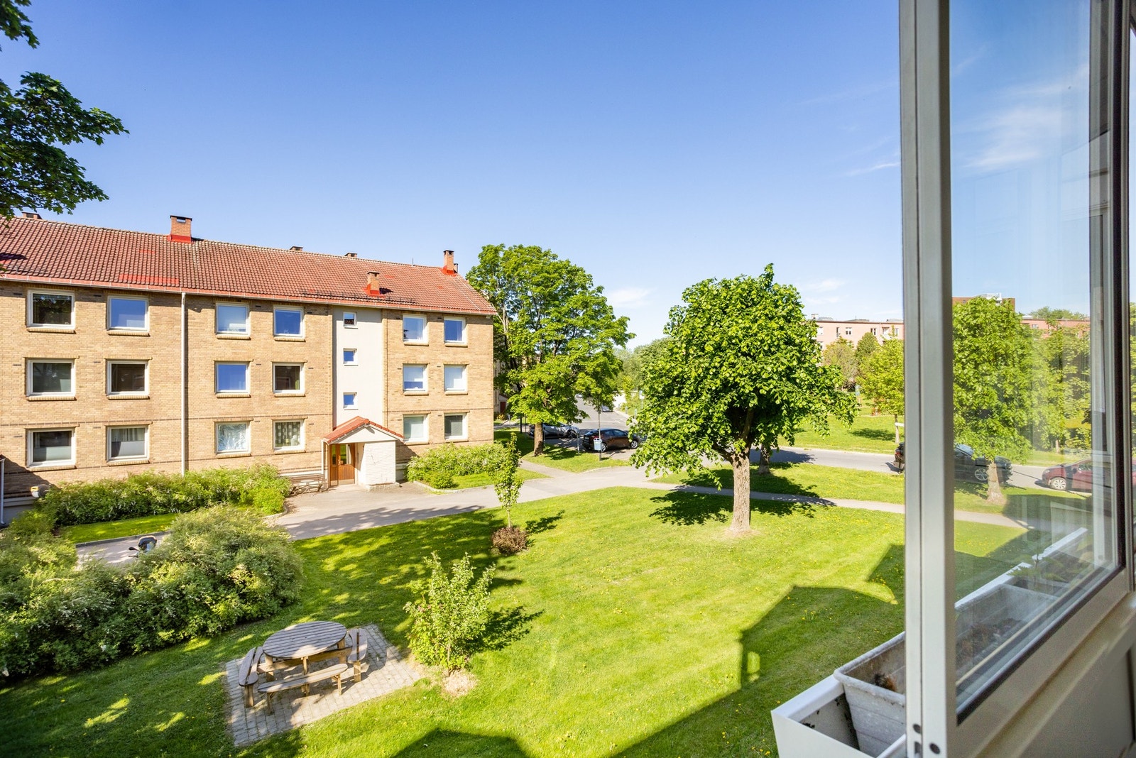 Utsikt til grønne fellesområder Galleribilde