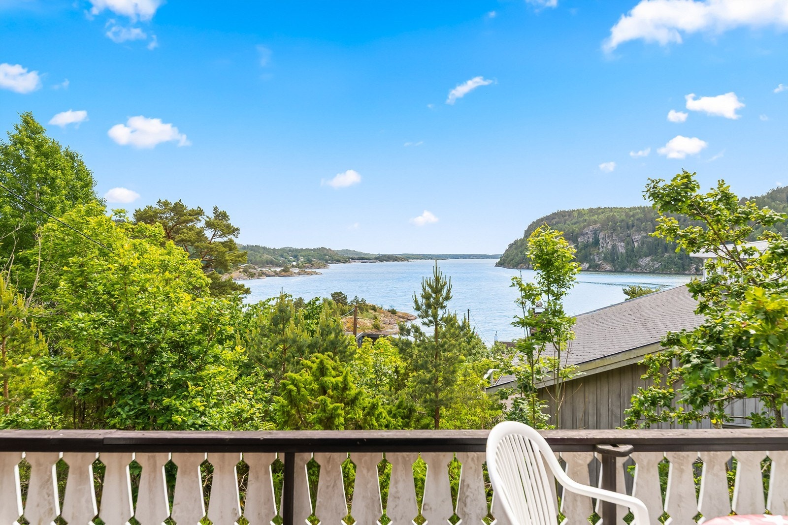 Utsikt fra terrassen Galleribilde