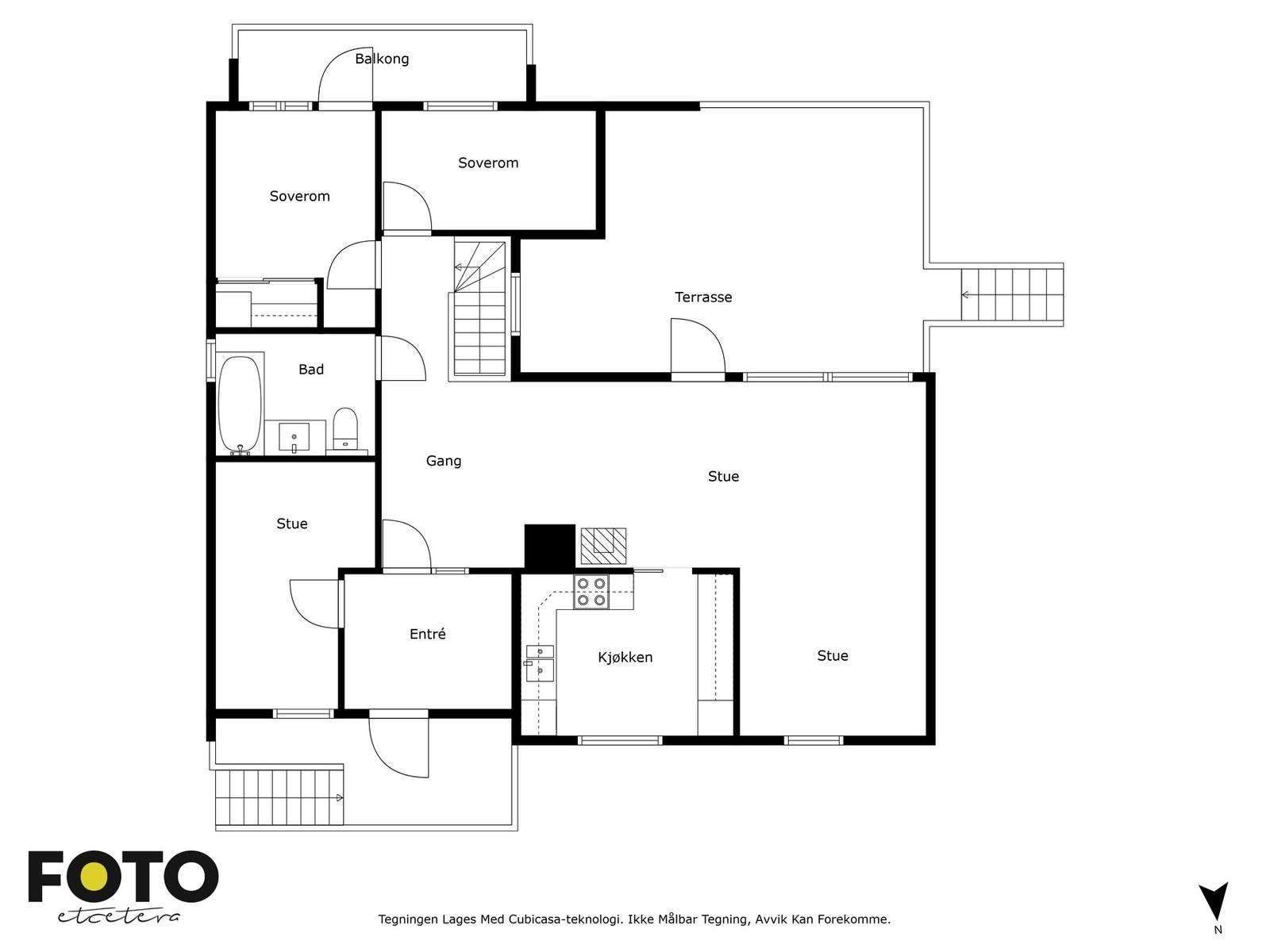 Planløsning over 1. etasje Galleribilde