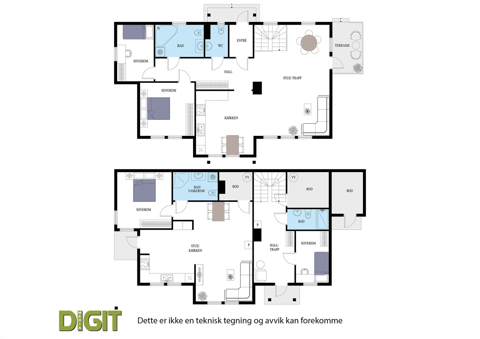 Plan 1 og 2 Galleribilde