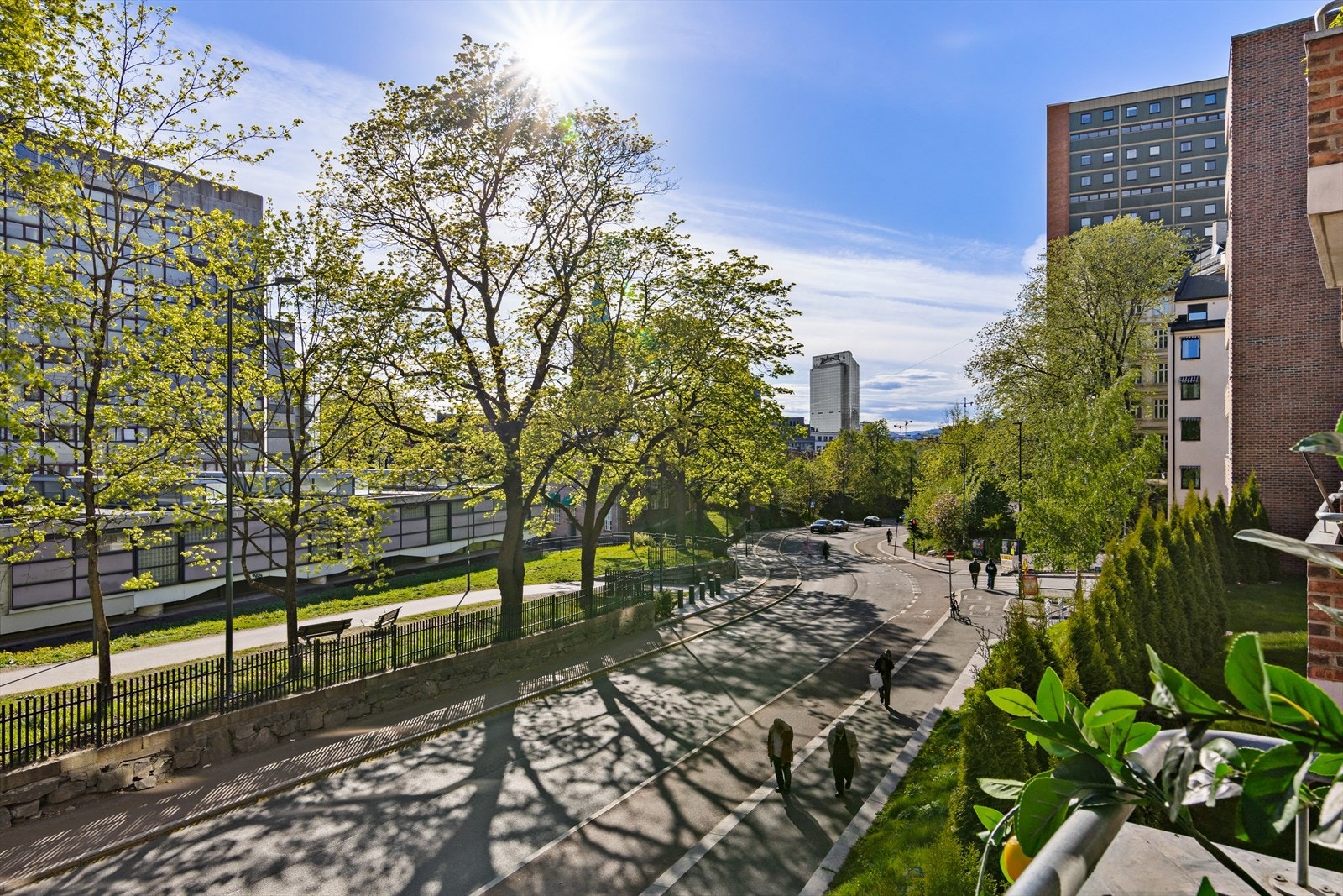 Fantastisk utsyn nedover mot Grønland Galleribilde