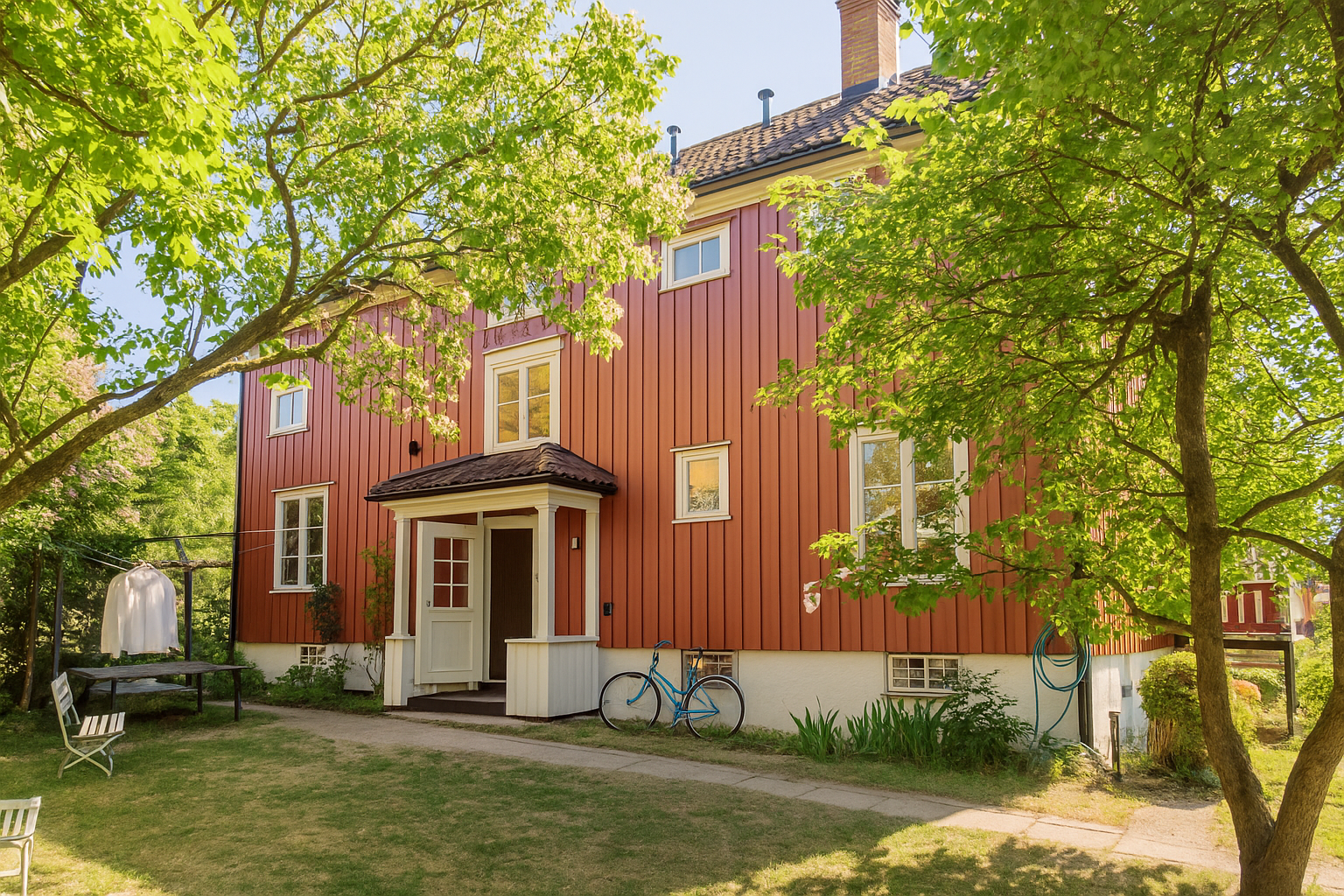 Boligene i Malerhaugen byggeselskap ble bygd på 1920-tallet, og er tegnet av arkitekt Rivertz, som er en av datidens mest betydningsfulle arkitekter. Galleribilde
