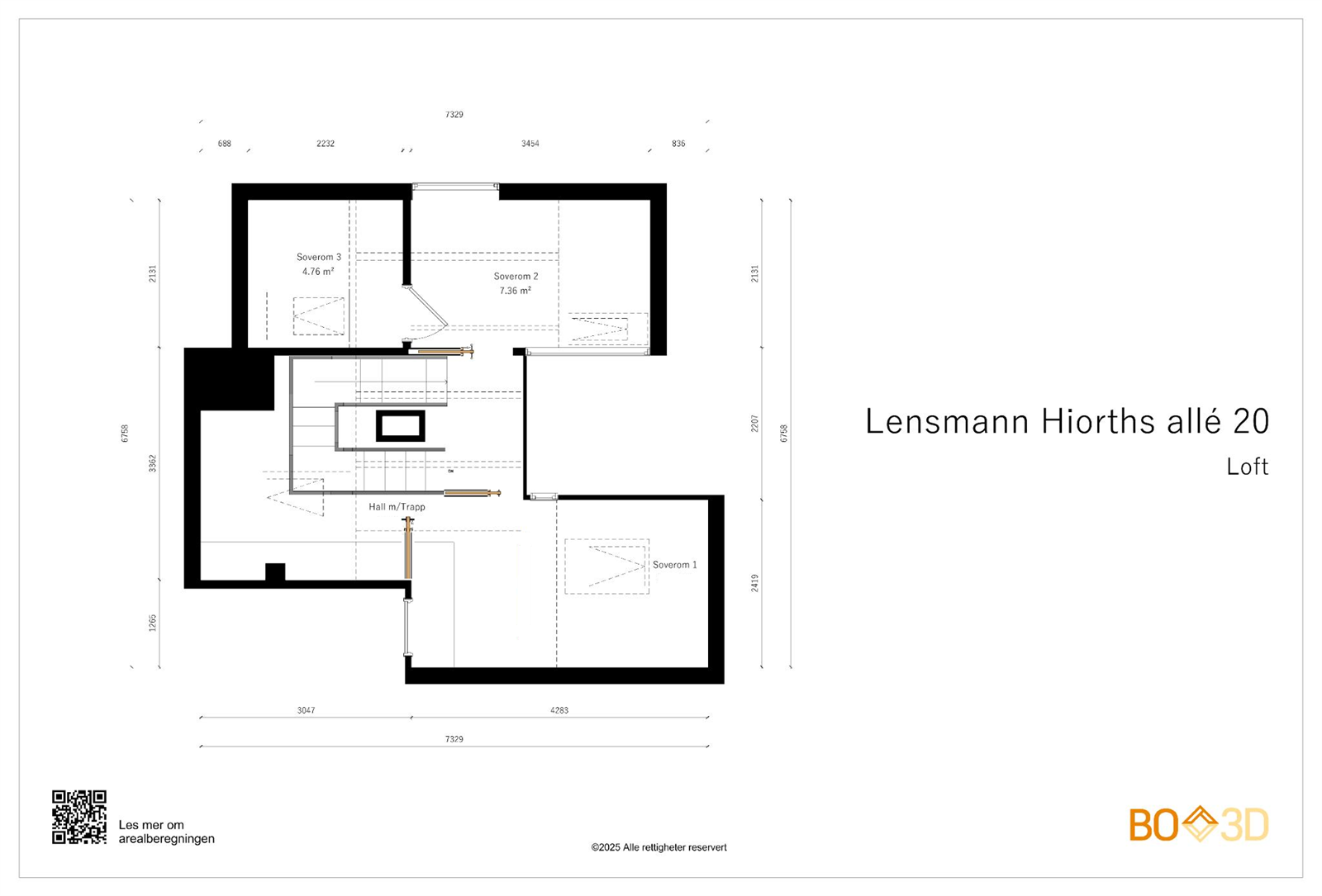Alternativ plantegning loft. Galleribilde