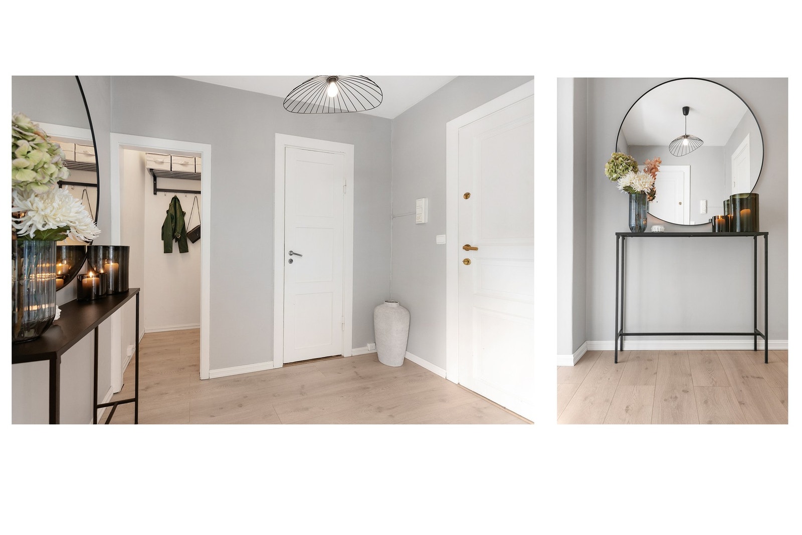 Velkommen! Entréen er lys og trivelig, med tilgang til en praktisk bod for oppbevaring. Galleribilde