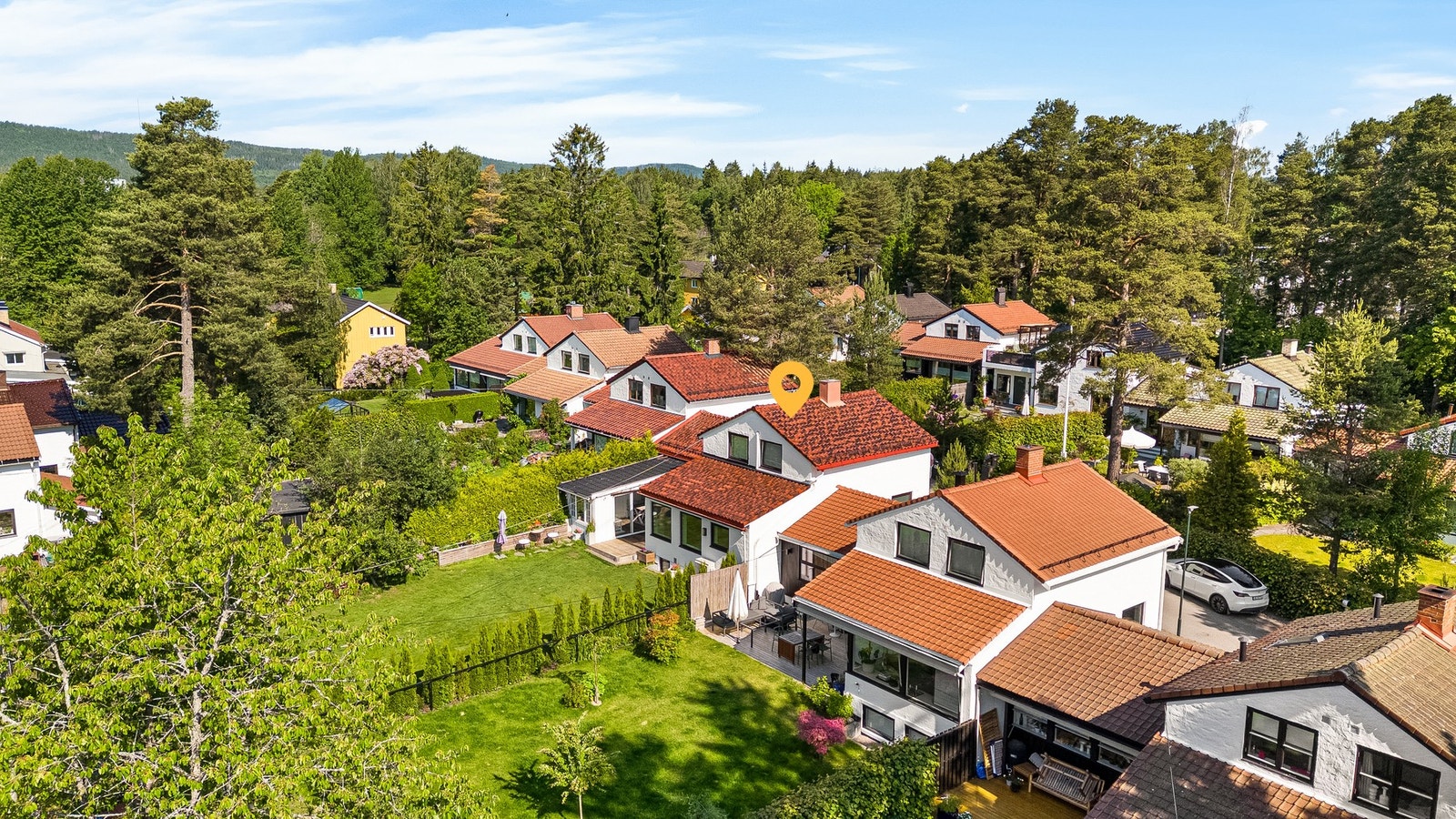 Idyllisk kjedet enebolig i familievennlige omgivelser på Korsvoll Galleribilde