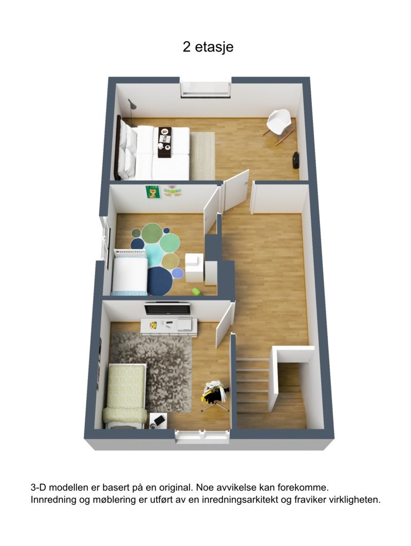 3D-skisse loft Galleribilde