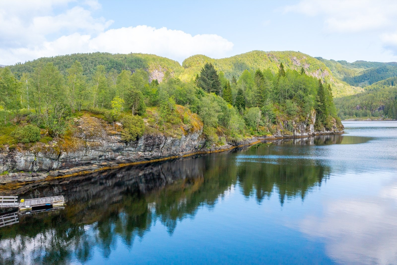 Strandlinje rundt nesten heile eigedommen Galleribilde