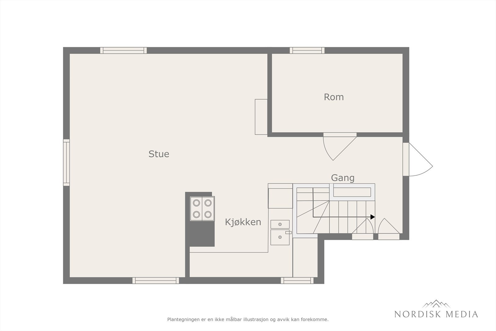 Plantegning Galleribilde