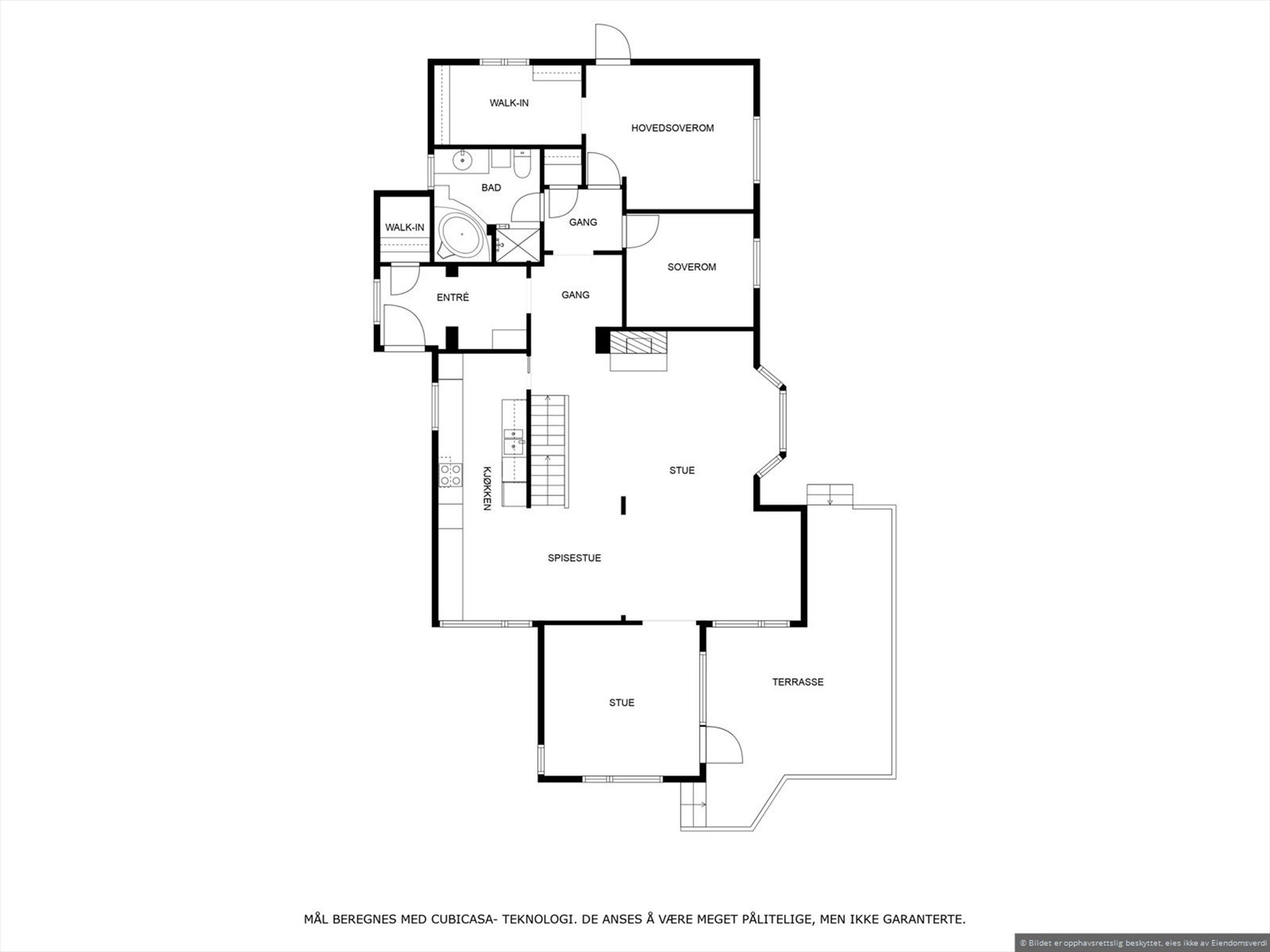 Plantegning 1.etg. Galleribilde
