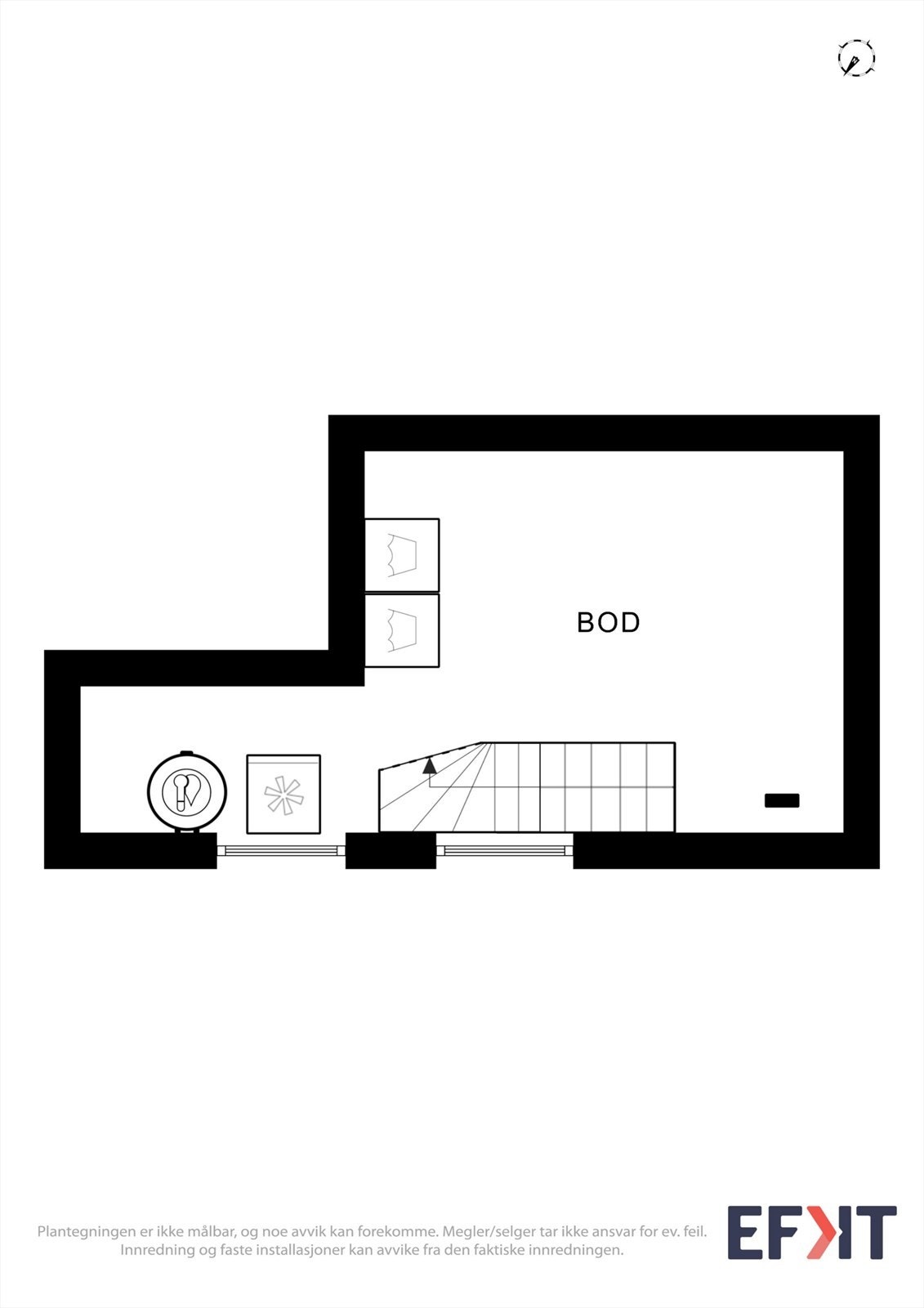 Plantegning kjeller hoveddel Galleribilde