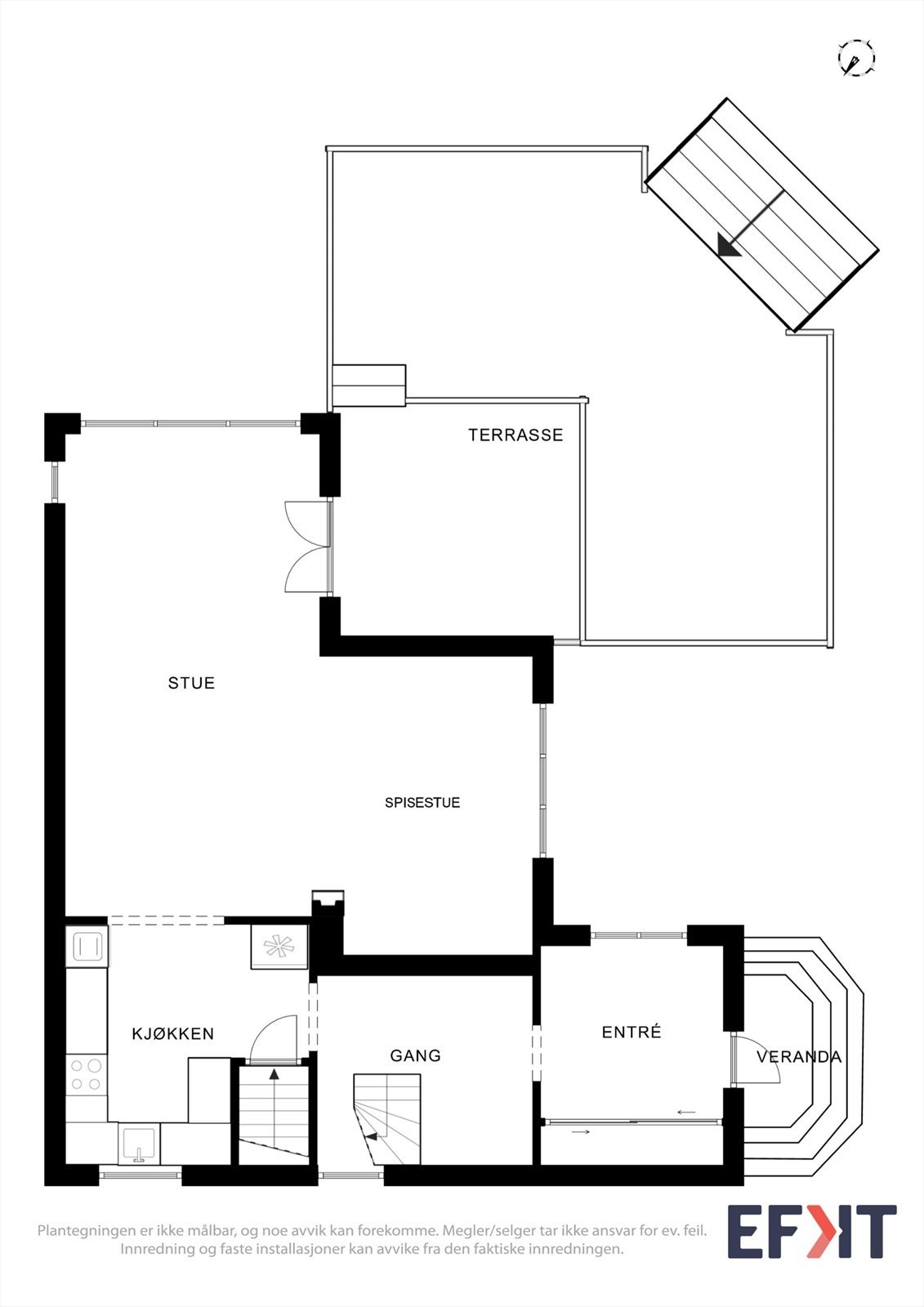 Plantegning 1.etasje Galleribilde