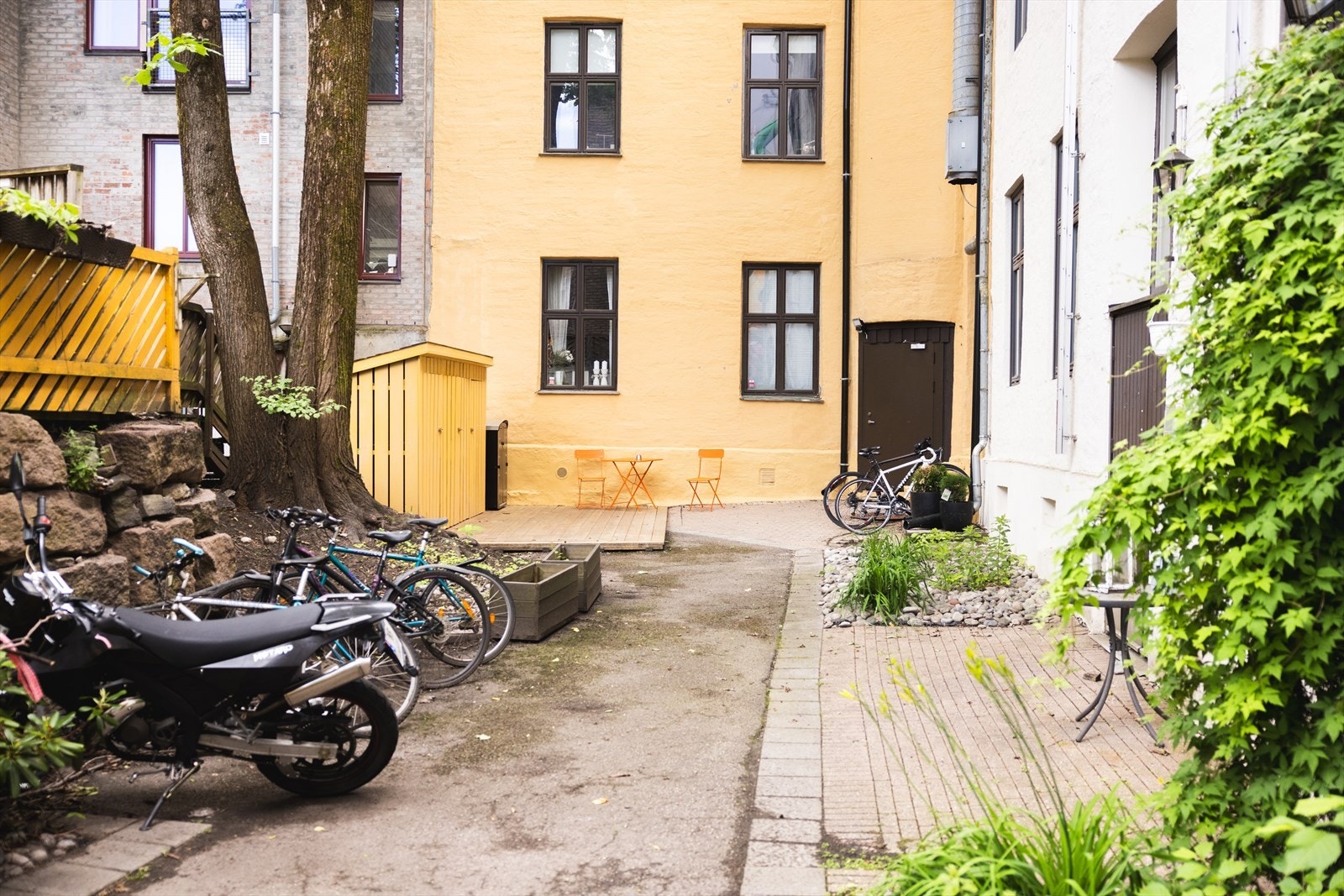 Fra boligen når du enkelt store deler av Oslo enten til fots, med sykkel, buss, trikk eller T-bane. Galleribilde